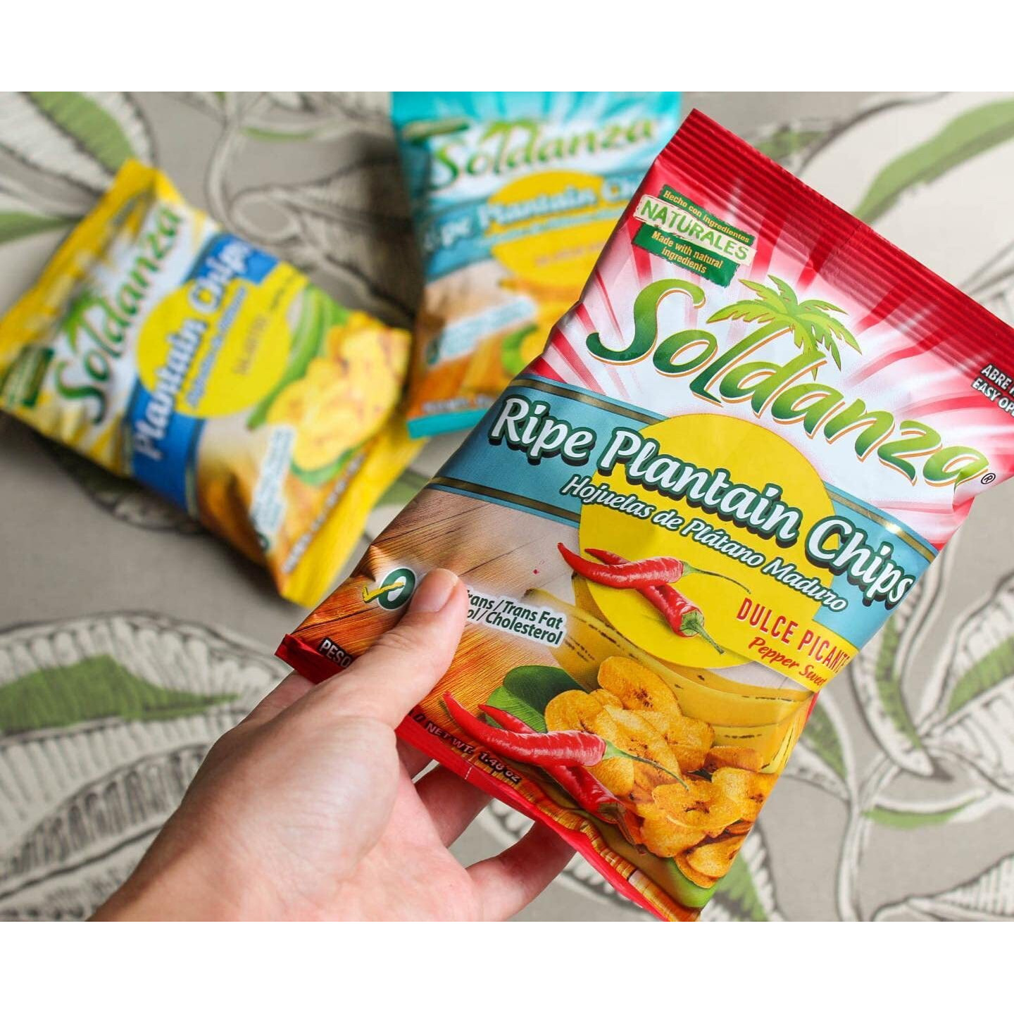 Soldanza Pepper Sweet Plantain Chips, 2.5 Ounce (Pack Of 24)