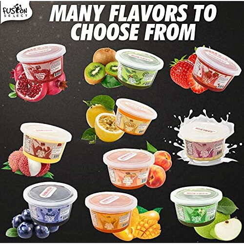 Fusion Select Green Apple Boba Bursting Bobaz Popping Bobaz Pearls Fruit Tea Snack Toppings