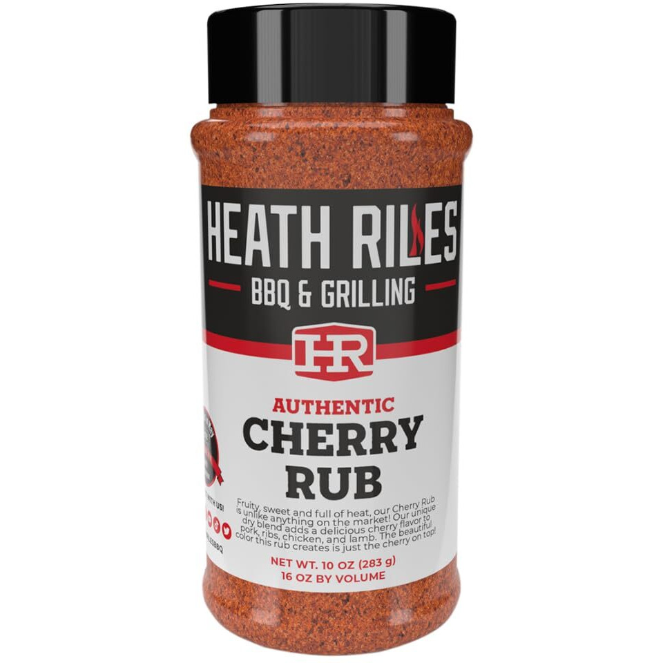 Heath Riles Bbq Rub - Cherry Bbq Seasoning Rub, Champion Pitmaster Recipe, Legendary Bbq Rubs For Smoking & Grilling, 70+ Bbq Championships, 10 Oz.