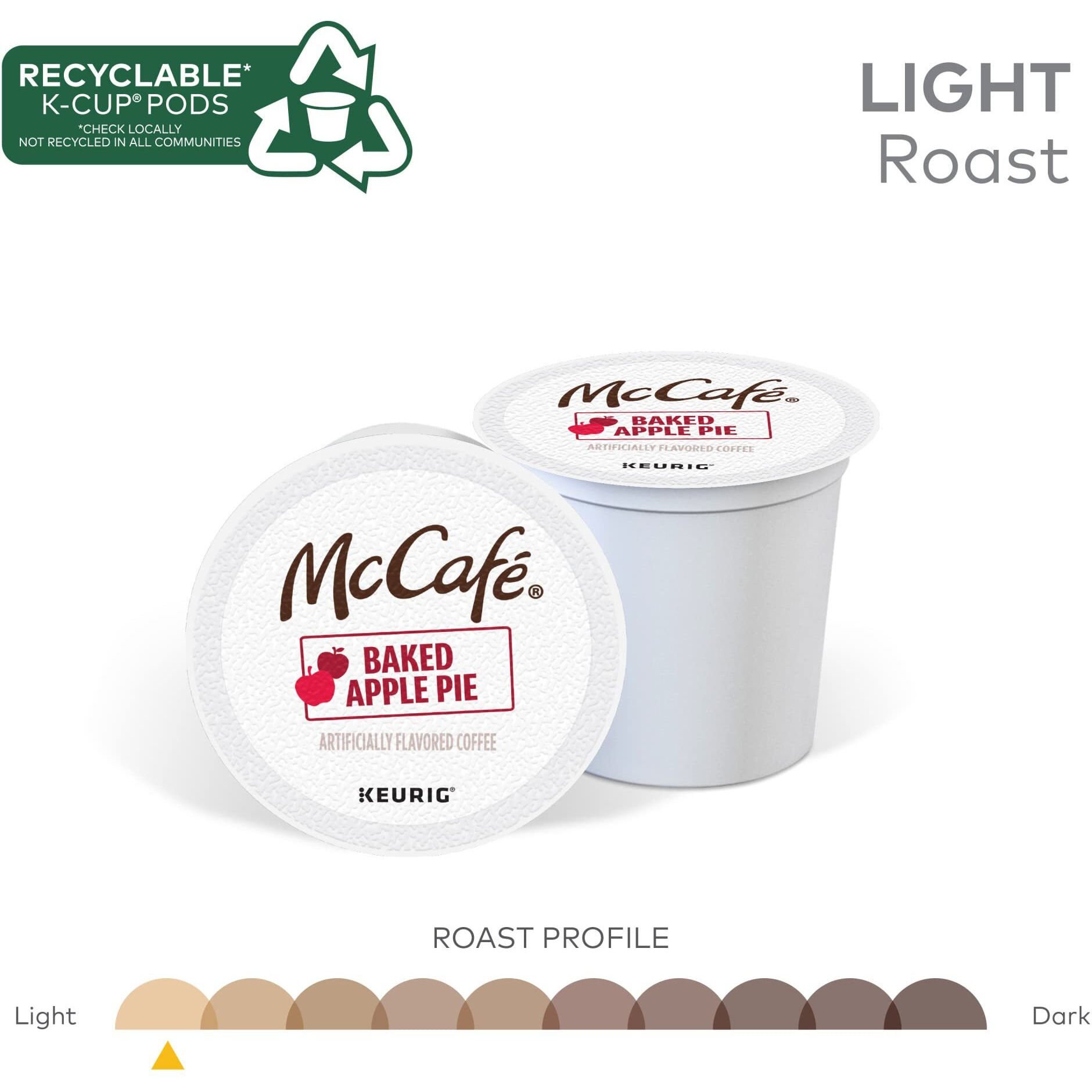 Mccafe Baked Apple Pie Coffee, Keurig Single Serve K-Cup Pods, 72 Count (6 Packs Of 12)