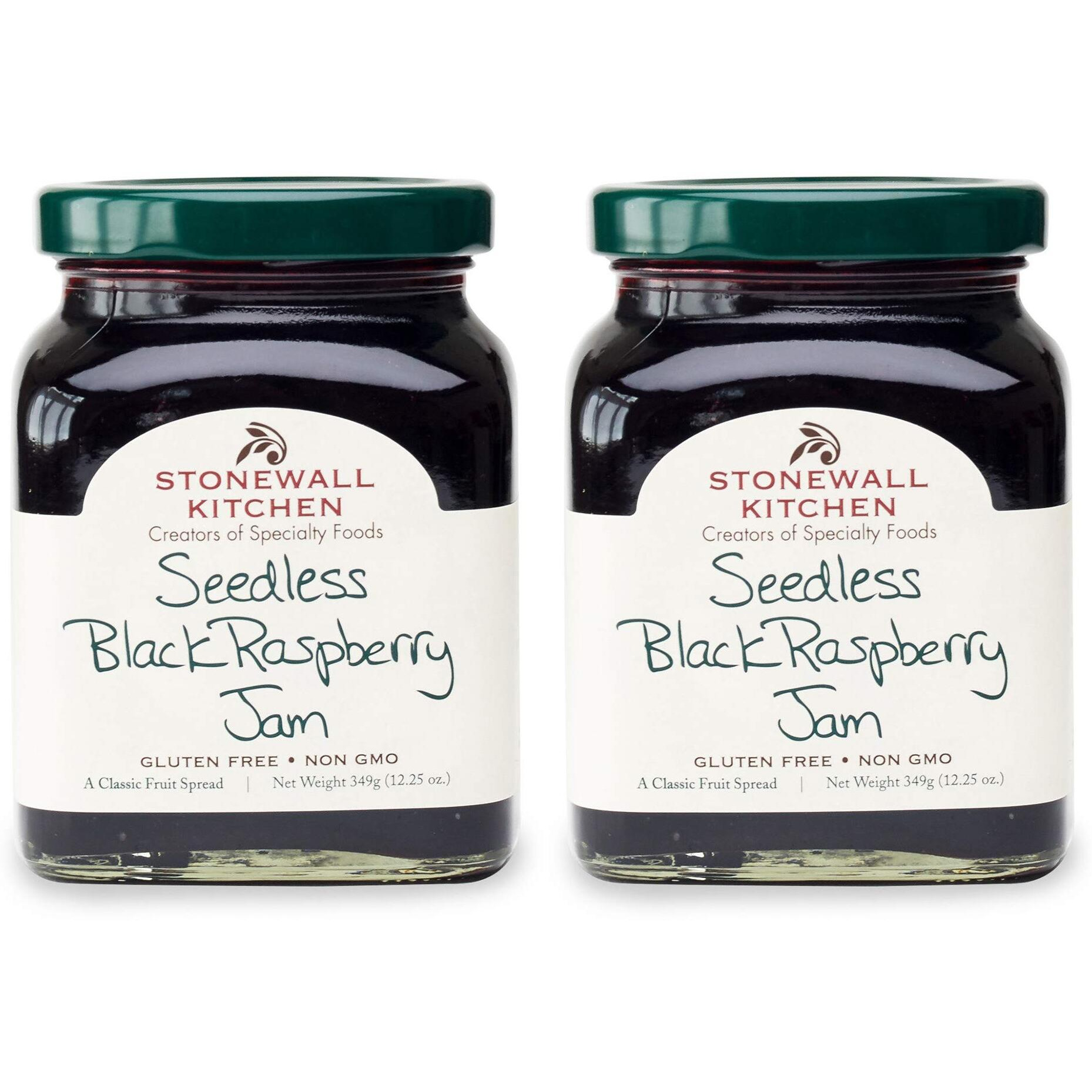 Stonewall Kitchen Seedless Black Raspberry Jam, 12 Ounces (Pack Of 2)