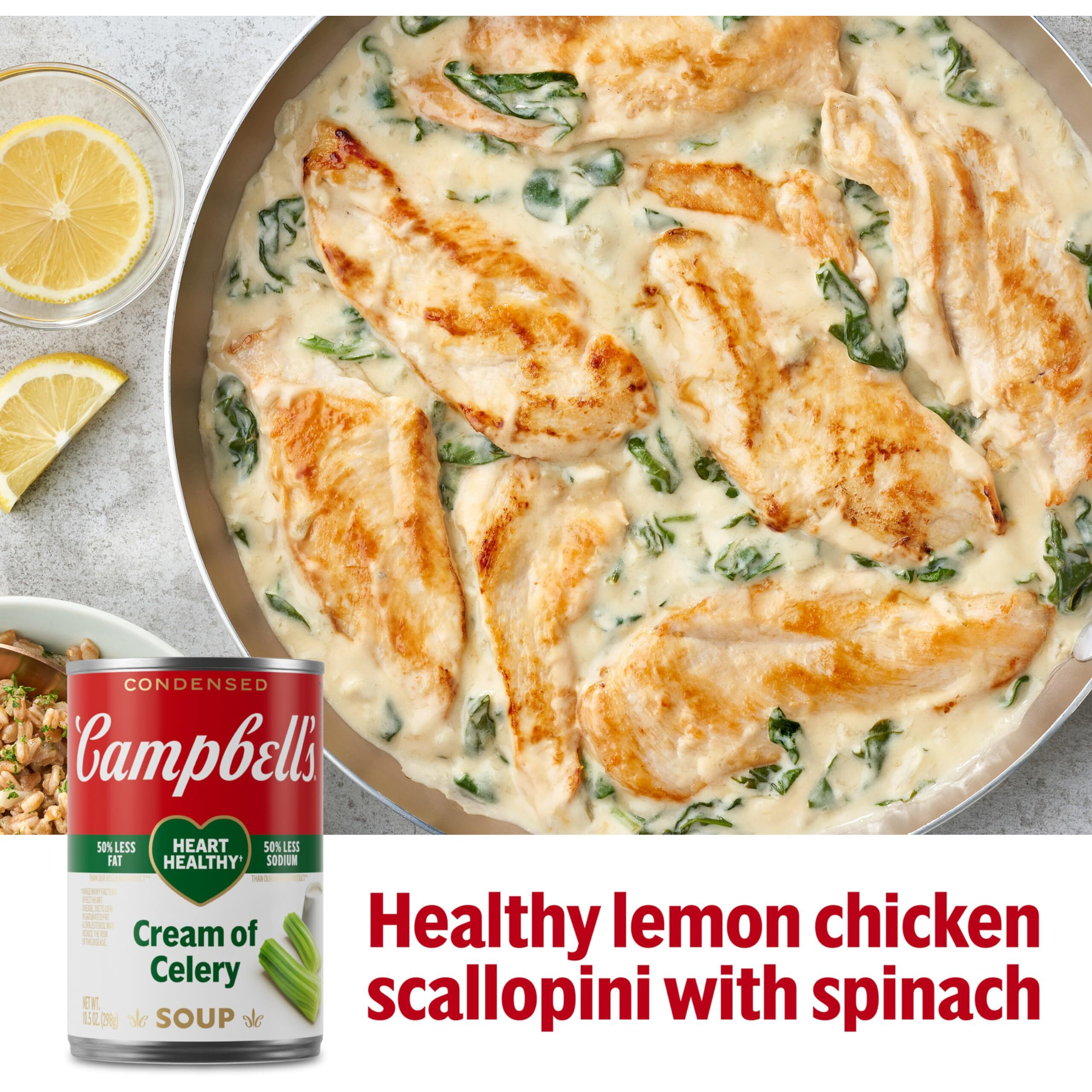 Campbell's Condensed Heart Healthy Cream Of Celery Soup, 10.5 Oz Can (12 Pack)