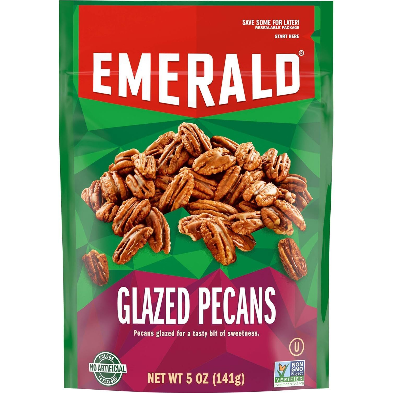 Emerald Nuts Glazed Pecans, 5 Ounce (Pack Of 12)
