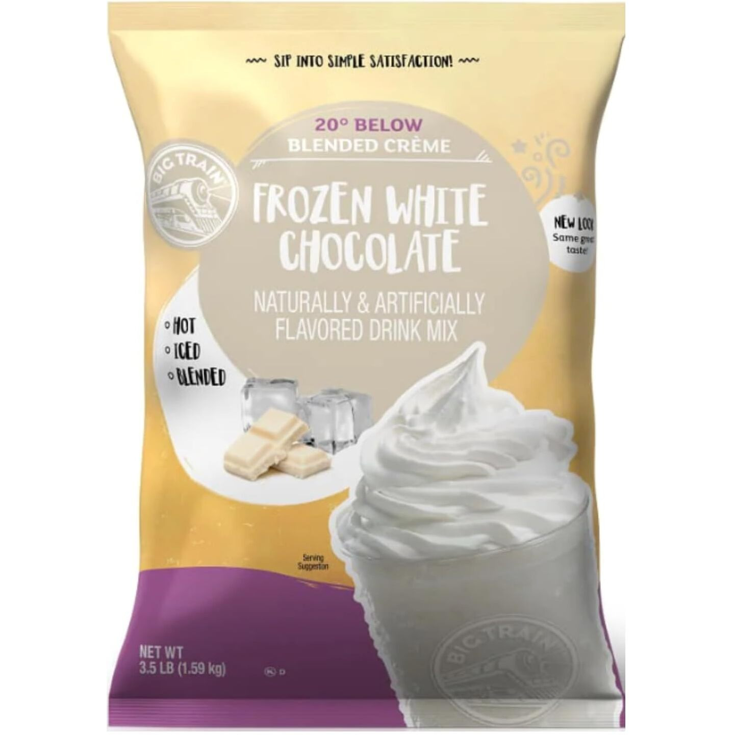 Big Train 20 Below Frozen White Chocolate Beverage Mix, 3.5 Pound (Pack Of 1)