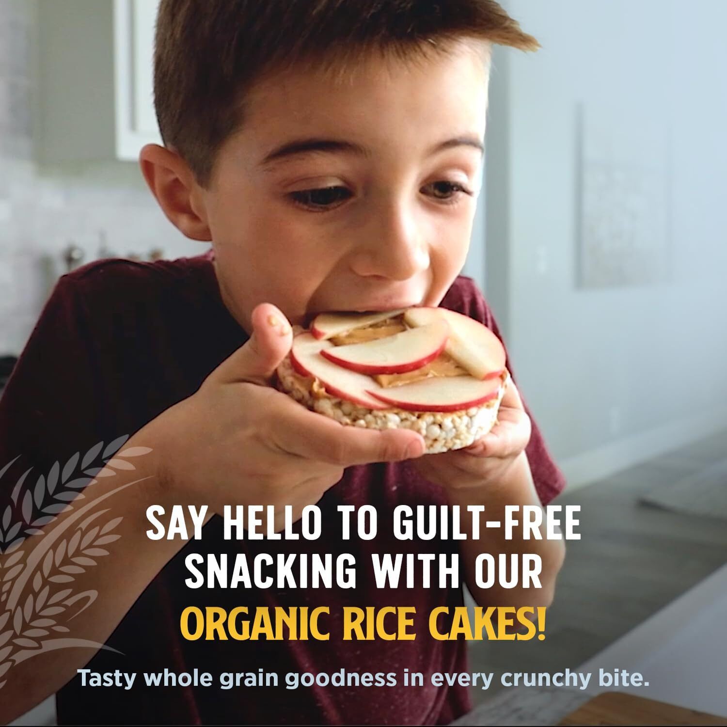 Lundberg Rice Cakes - Organic Whole Grain Honey Nut Rice Cakes, Healthy Snacks For Adults And Kids, Gluten-Free Snacks, Organic Snacks, Vegan, 9.6 Oz (Pack Of 6)