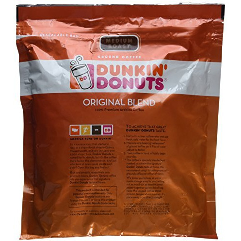 Dunkin' Donuts Original Medium Roast Blend Coffee, 2.5 Lb