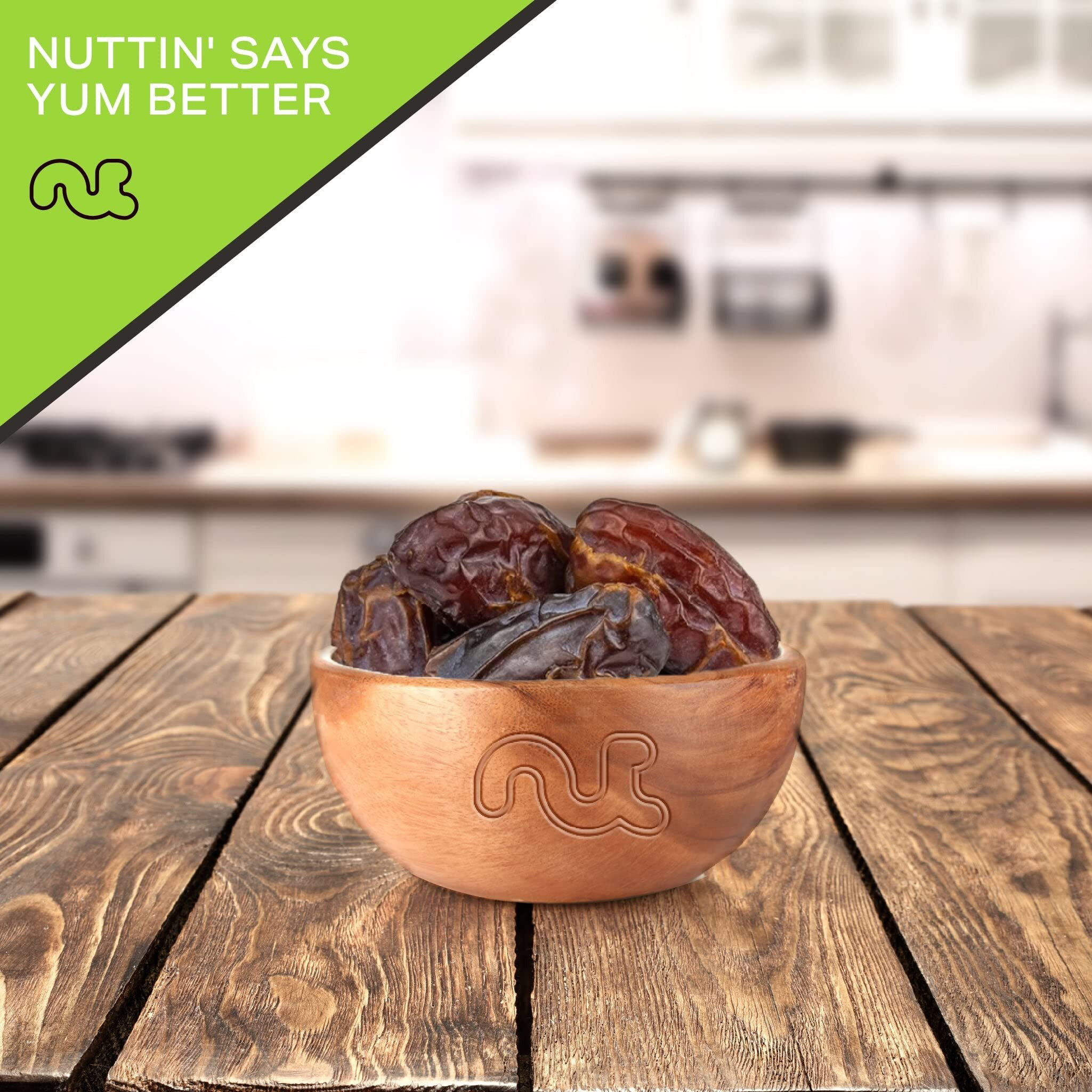 Nut Cravings Dry Fruits - Sun Dried Jumbo Medjool Dates, No Sugar Added (80Oz - 5 Lb) Packed Fresh In Resealable Bag - Sweet Snack, Healthy Food, All Natural, Vegan, Kosher Certified