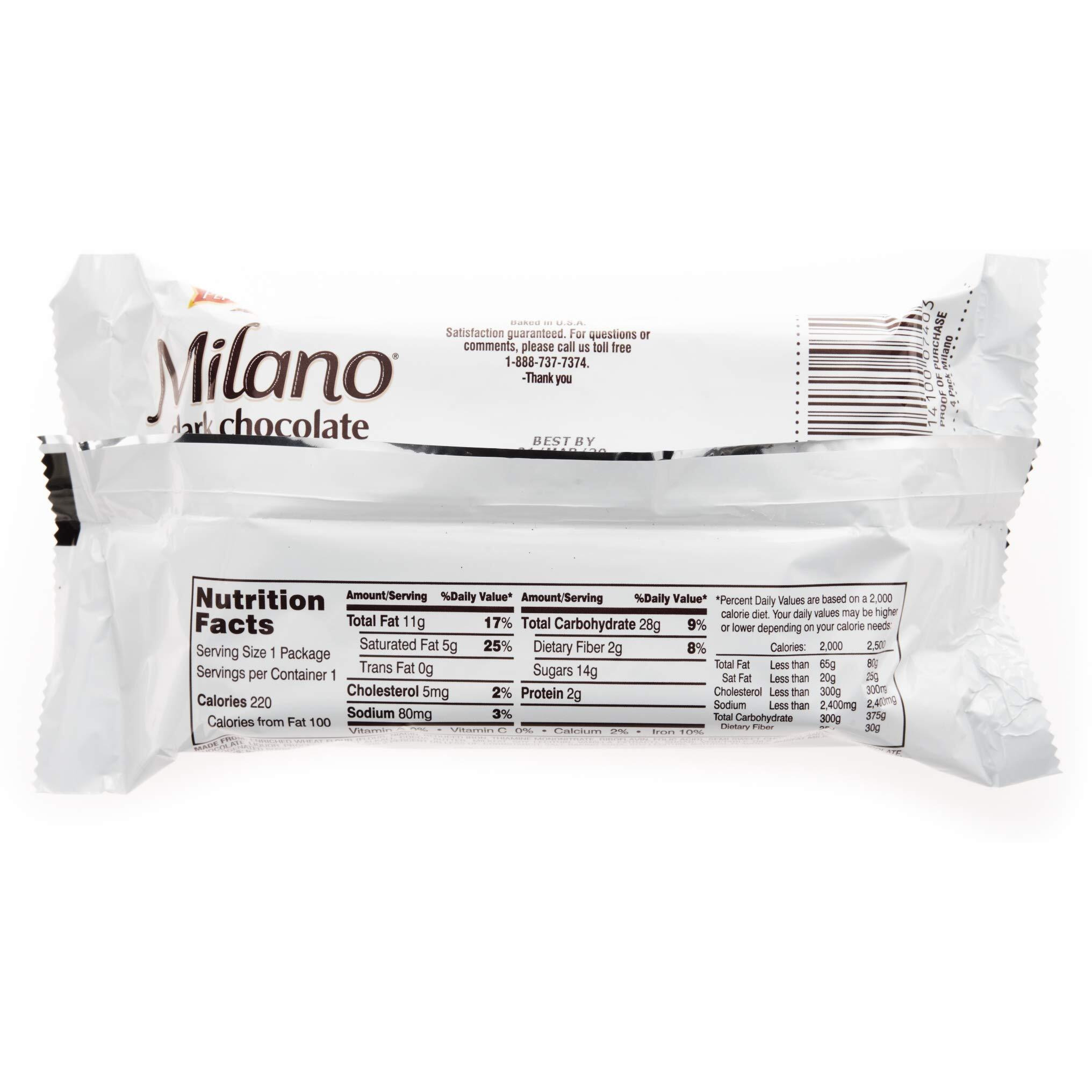 Pepperidge Farm Milano Cookies Foodservice Snack Packs, Dark Chocolate, 1.5 Oz, Pack Of 60