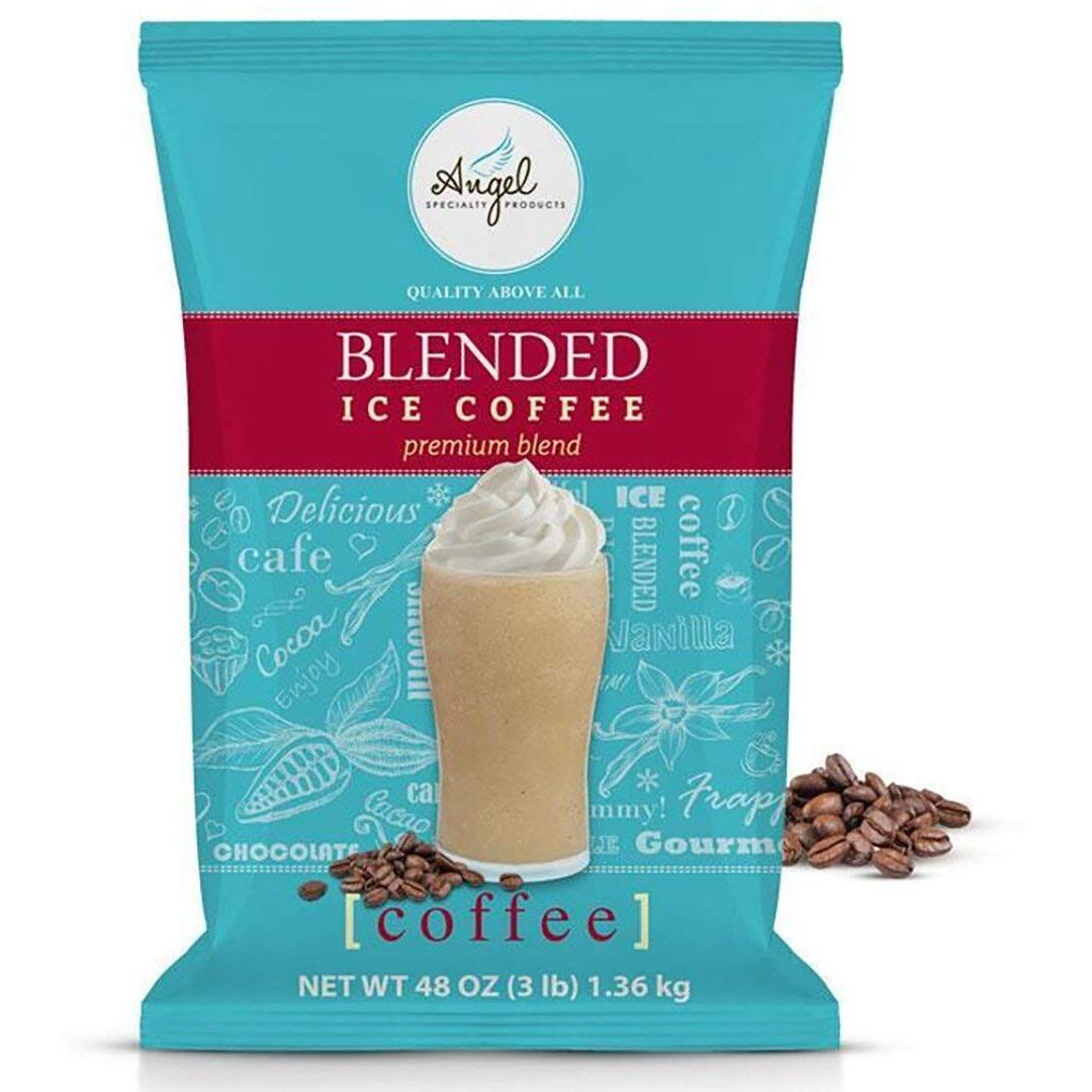 Angel Specialty Products, Blended Ice Coffee, Instant Frappe Powder Drink Mix, 3-Pound Bag [34 Servings]