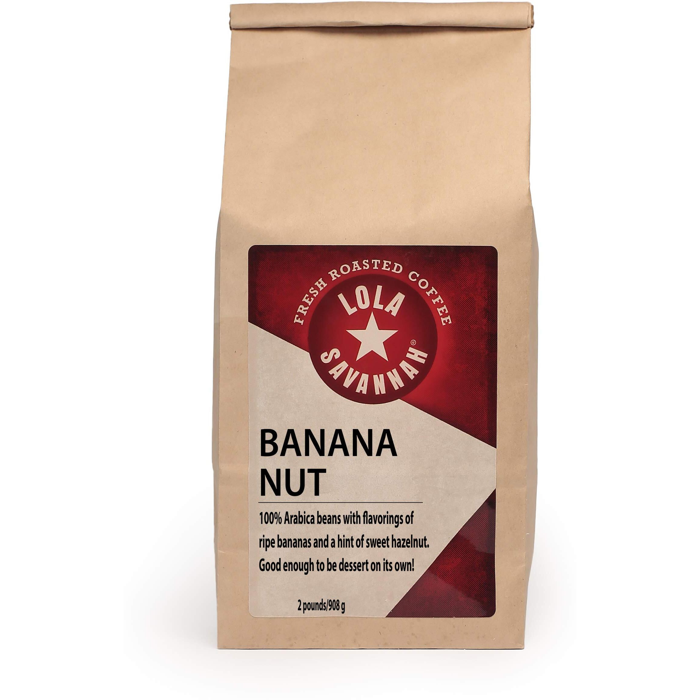 Lola Savannah Banana Nut Ground Caffeinated Coffee, 2Lb