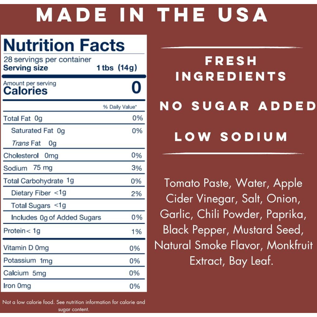 Keto Barbecue Bbq Sauce By Yo Mama's Foods - (Pack Of 1) - No Sugar Added, Low Carb, Vegan, Gluten Free, Paleo Friendly, And Made With Whole Non-Gmo Tomatoes