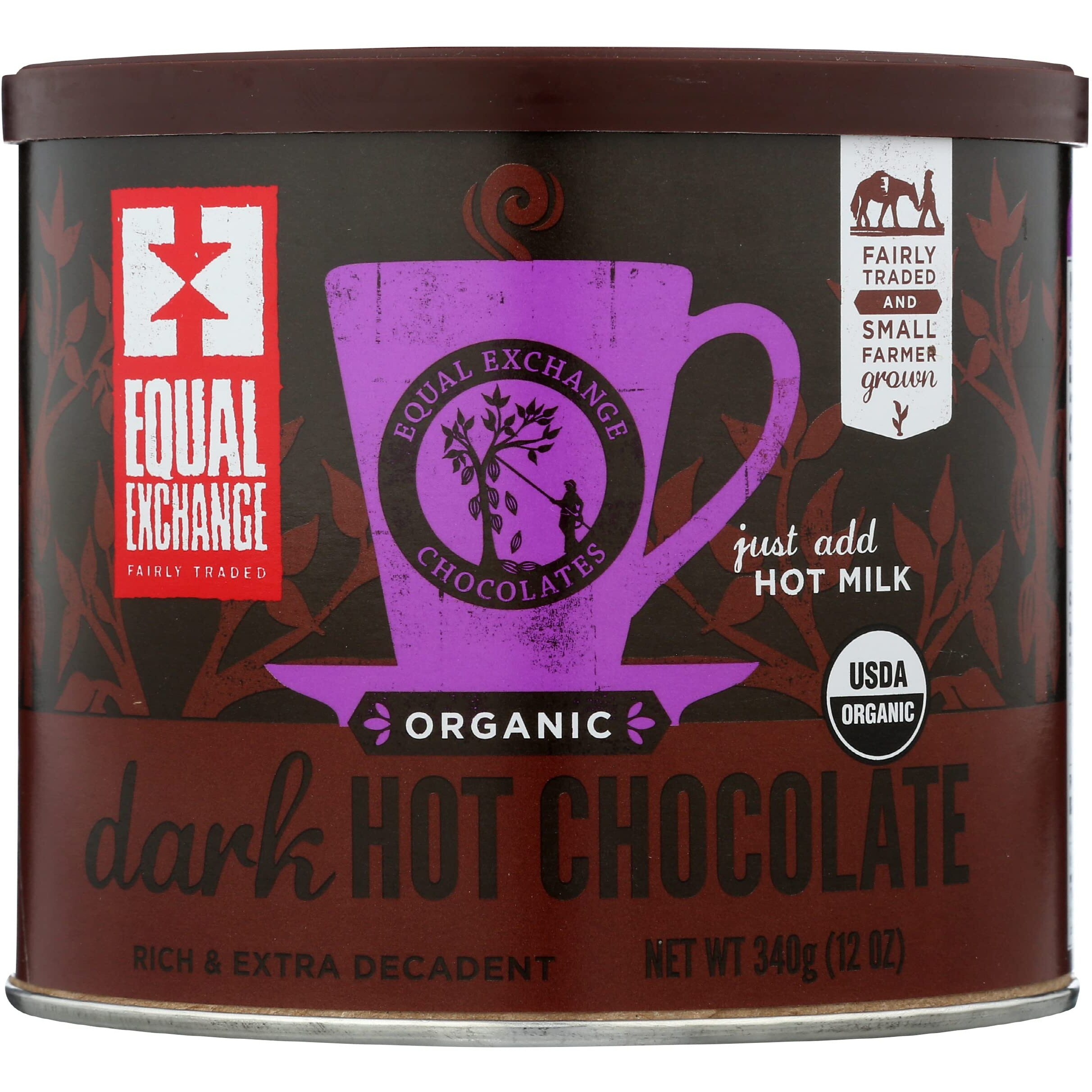 Equal Exchange Organic Dark Hot Chocolate, 12 Oz Pack Of 6