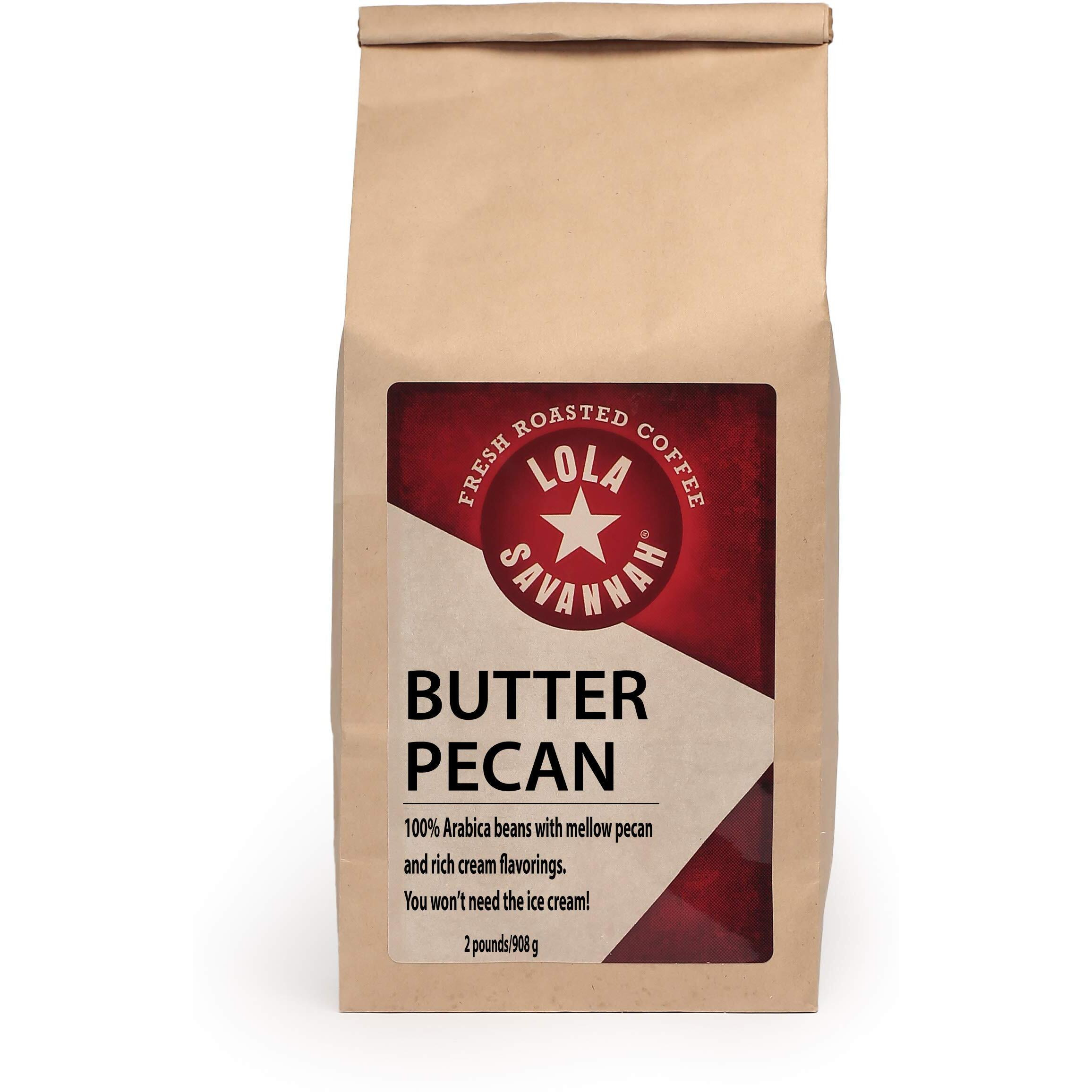Lola Savannah Butter Pecan Ground Caffeinated Coffee, 2Lb