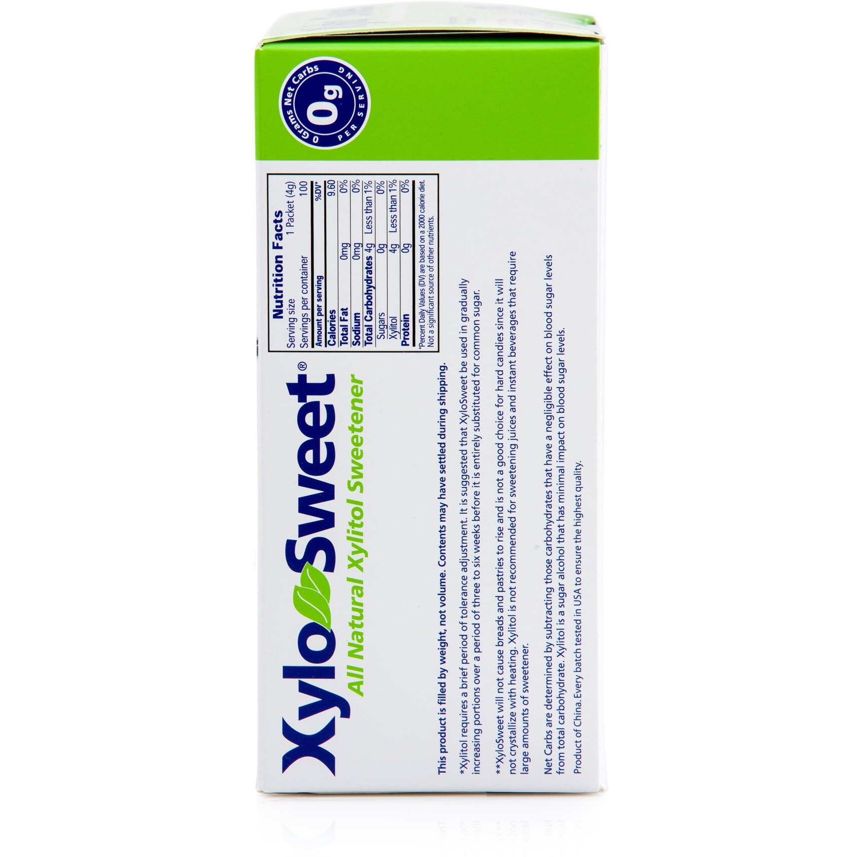 Xlear Xylosweet Non-Gmo Xylitol Sweetener - Natural Sweetener Sugar Substitute, Granules, 100 Packets (Pack Of 2)