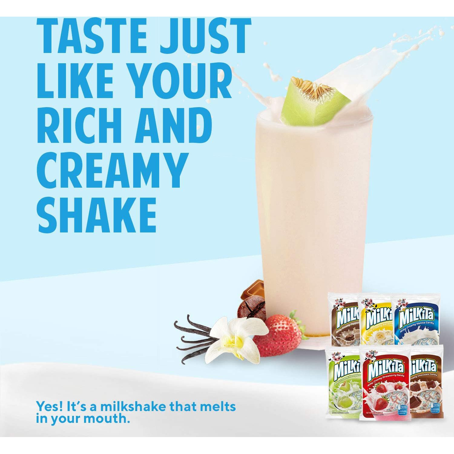 Milkita Creamy Shake Candy (Assorted Flavors, 12 Pack (360 Pcs))