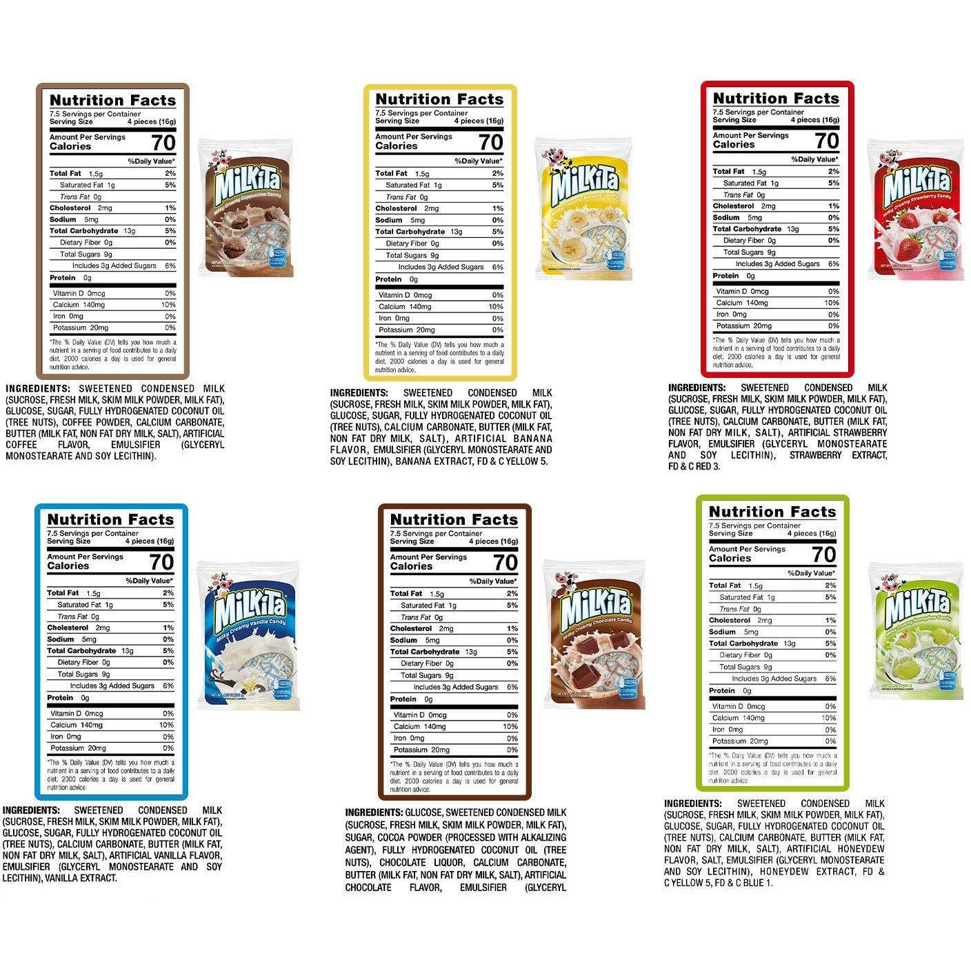 Milkita Creamy Shake Candy (Assorted Flavors, 12 Pack (360 Pcs))