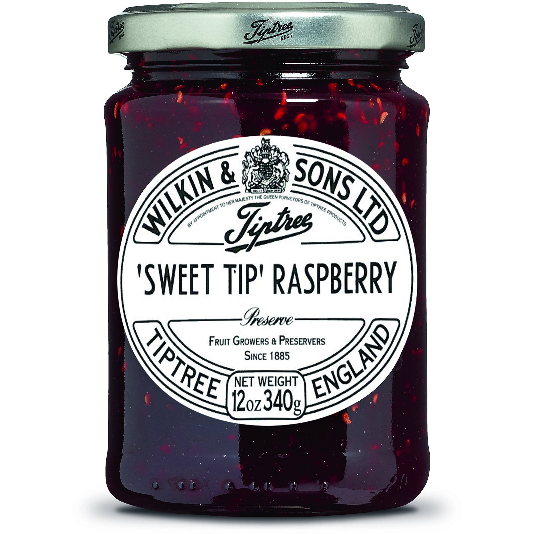 Tiptree Sweet Tip Raspberry Preserve, 12 Ounce Jars (Pack Of 6)