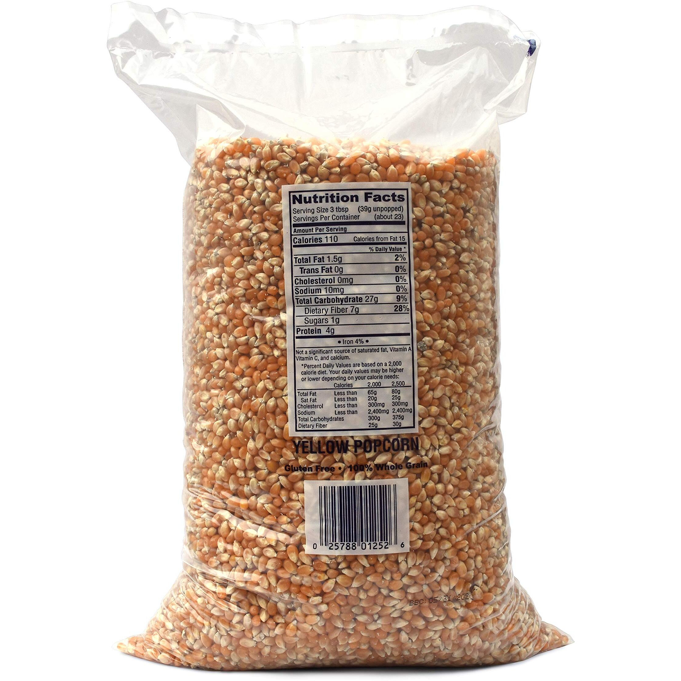 Snappy Yellow Popcorn Kernels, 12.5 Lbs