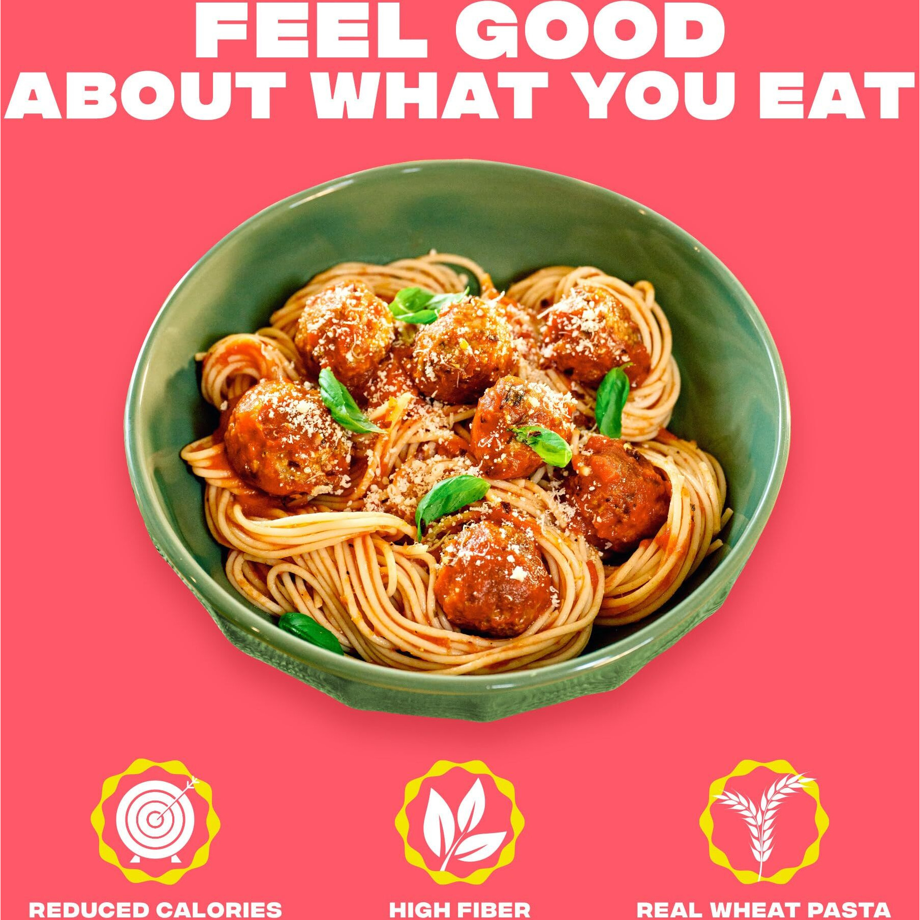 Carbe Diem Spaghetti | 3X 12Oz Bags | Lower Net Carb Pasta With A Traditional Flavor & Texture | Pasta Re-Imagined For Healthy Lifestyles | Spaghetti Pasta | Spaghetti Noodles | Lower Calorie Pasta