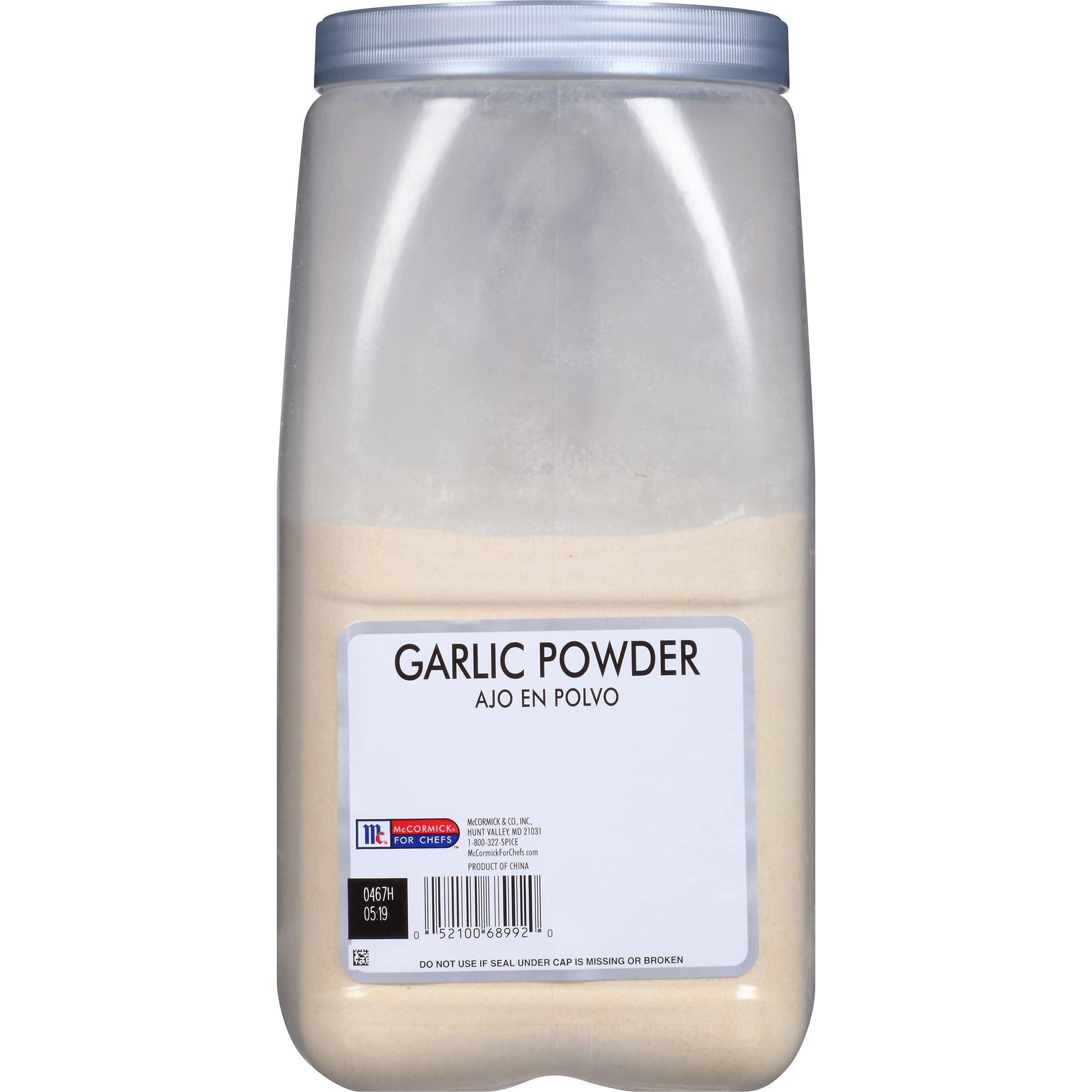 Mccormick Culinary Garlic Powder, 6 Lb - One 6 Pound Container Of Bulk Garlic Powder Seasoning, Ideal For Pastas, Meats, Seafood, Vegetables And More