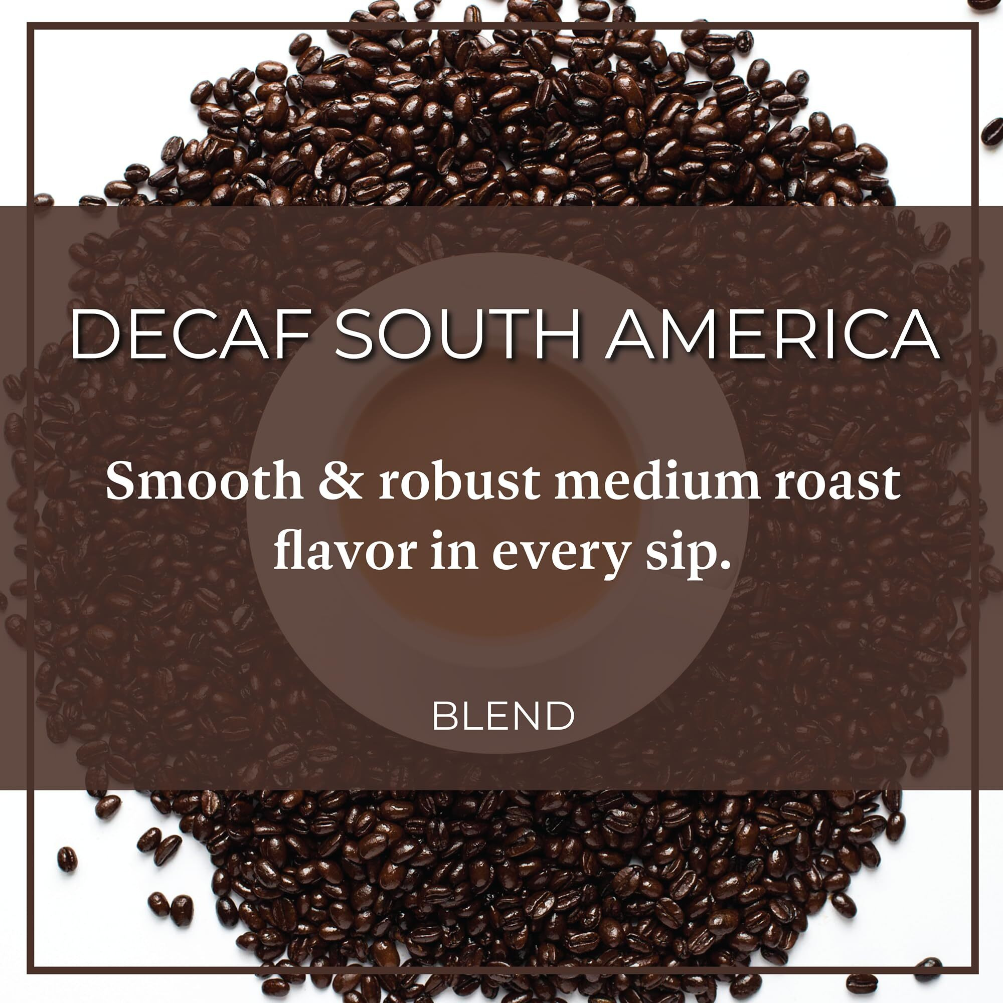 The Bean Organic Coffee Company Water Processed Decaf South America Blend, Medium Roast, Whole Bean Coffee, 16-Ounce Bags (Pack Of 2)