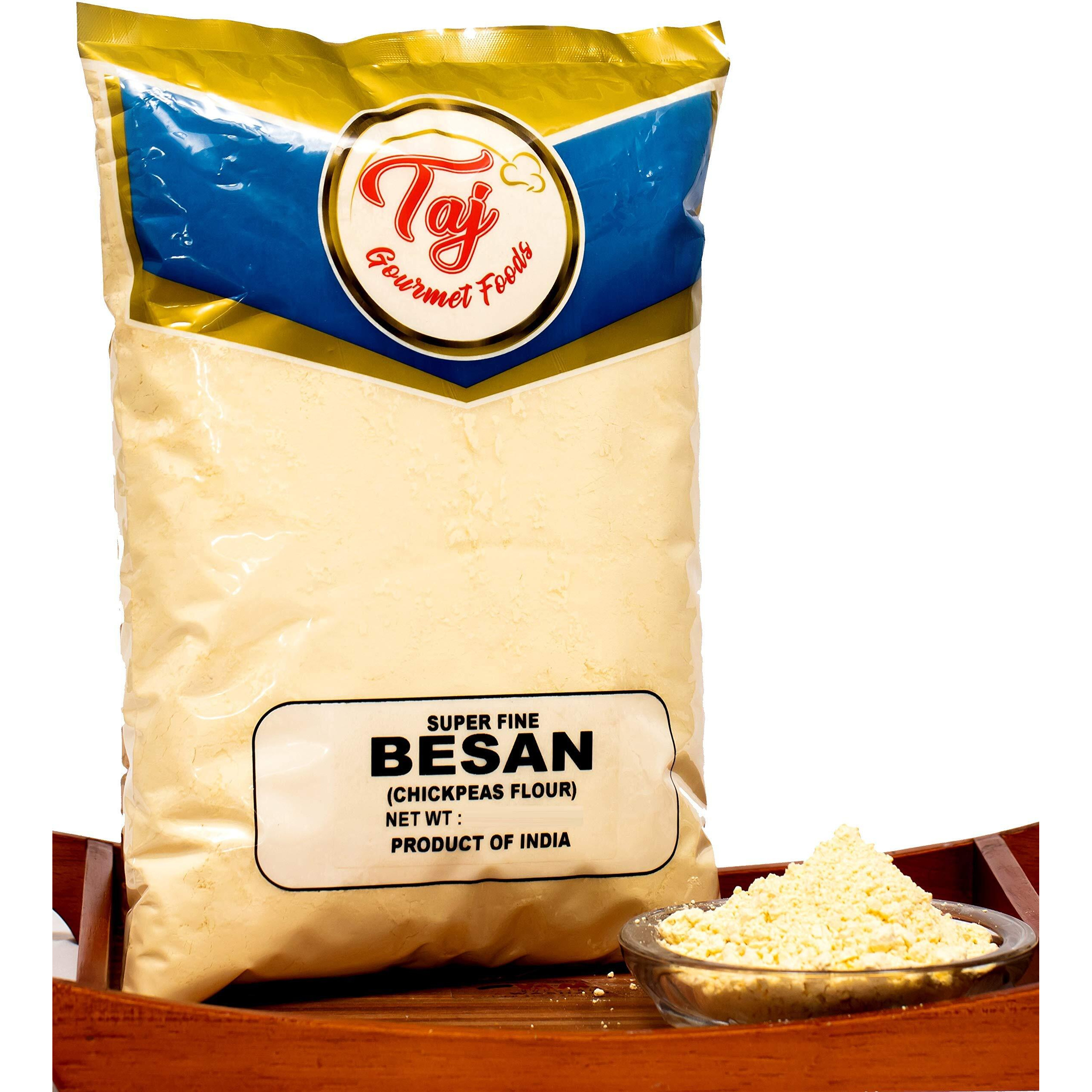 Taj Premium Indian Besan Flour (Chick Pea, Gram Flour) (4-Pounds)