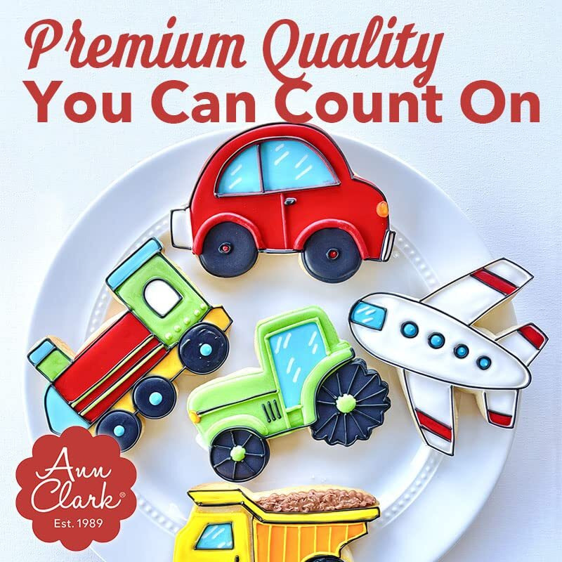 Ann Clark Professional Grade Food Coloring Gel Large 4.5 Oz Bottles 12 Color Set Made In Usa