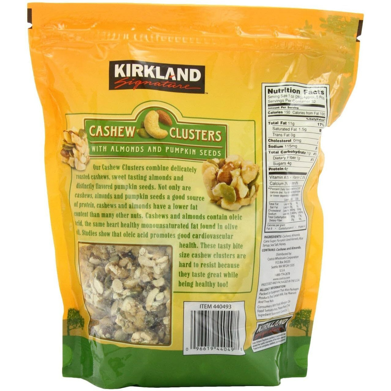 Kirkland Signature Cashew Clusters, 32 Ounce