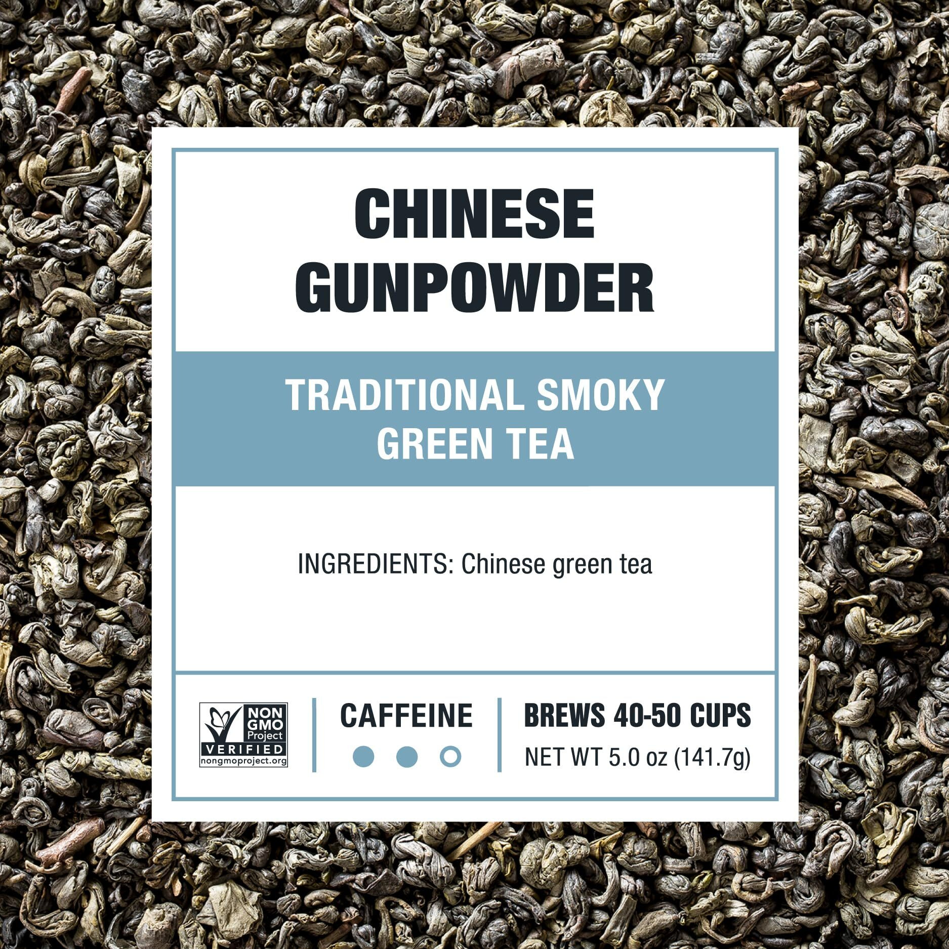 Tiesta Tea - Chinese Gunpowder, Traditional Smoky Green Tea, Premium Aromatic Loose Leaf Tea, Medium Caffeinated, 50 Cups - 5 Ounce Refillable Tin