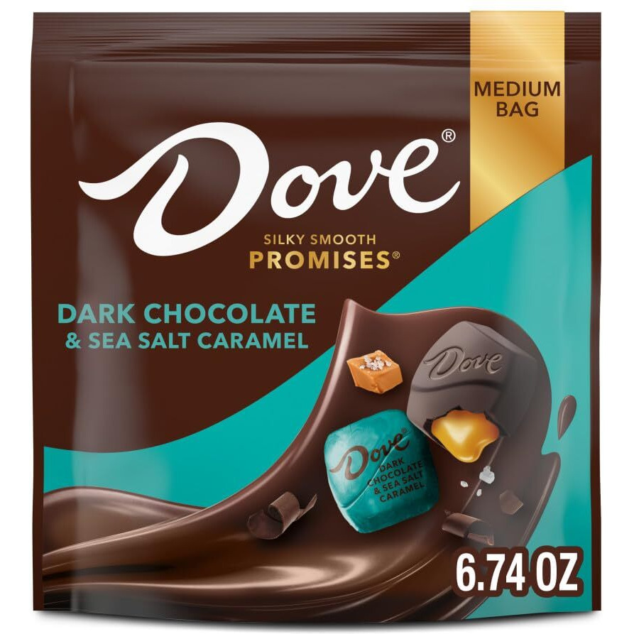 Dove Promises Sea Salt & Dark Chocolate St. Patricks Day Candy, 6.74 Oz Bag (Pack Of 8)
