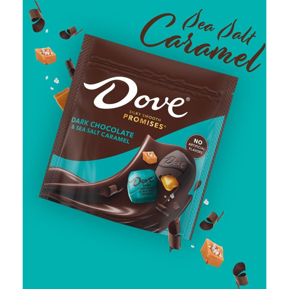 Dove Promises Sea Salt & Dark Chocolate St. Patricks Day Candy, 6.74 Oz Bag (Pack Of 8)