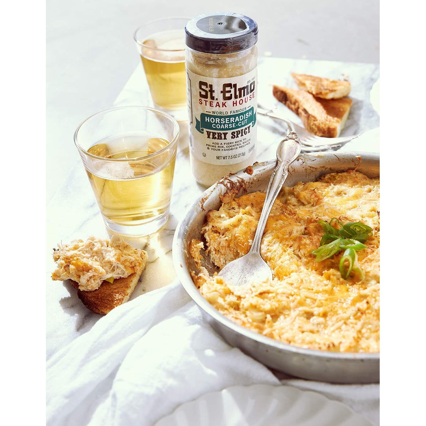 St. Elmo Steak House Coarse-Cut Horseradish, Great With Steaks And Other Meats - 6 Pack