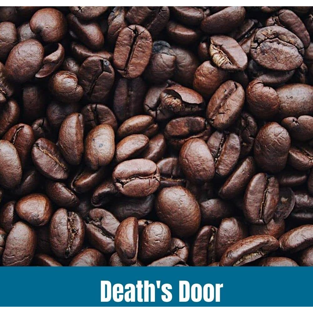 Door County Coffee Death's Door Non-Flavored Coffee Ground | 10 Oz Bag |Medium Roast | 100% Specialty Arabica Coffee | Non-Flavored Gourmet Coffee | Death's Door Coffee