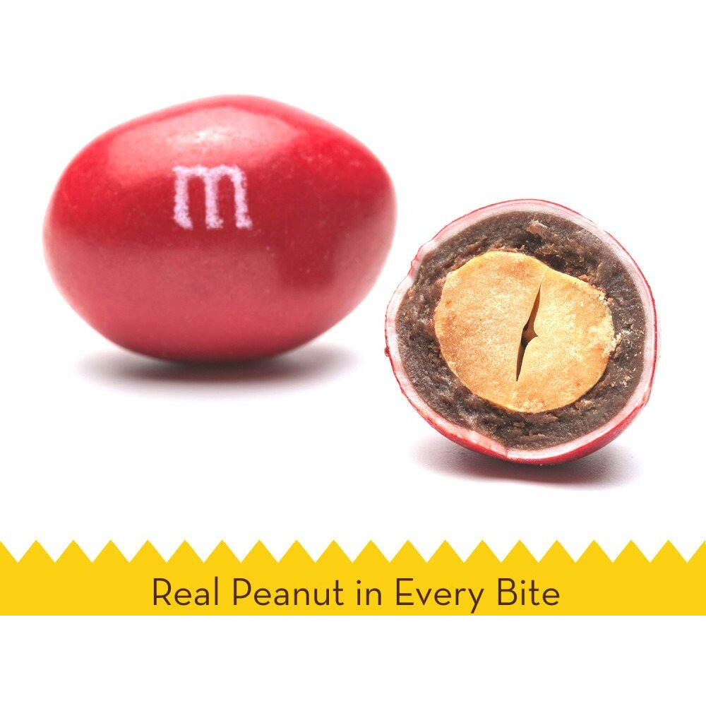 M&M's Peanut Milk Chocolate Candy Movie Theater Box Bulk Pack, 3.1 Oz Box (Pack Of 12)