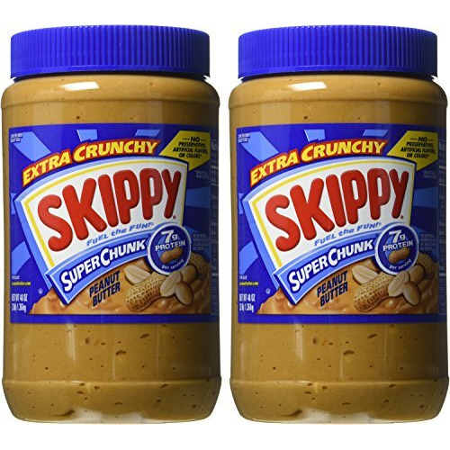 Skippy Chunky Peanut Butter-48 Oz, 2 Ct
