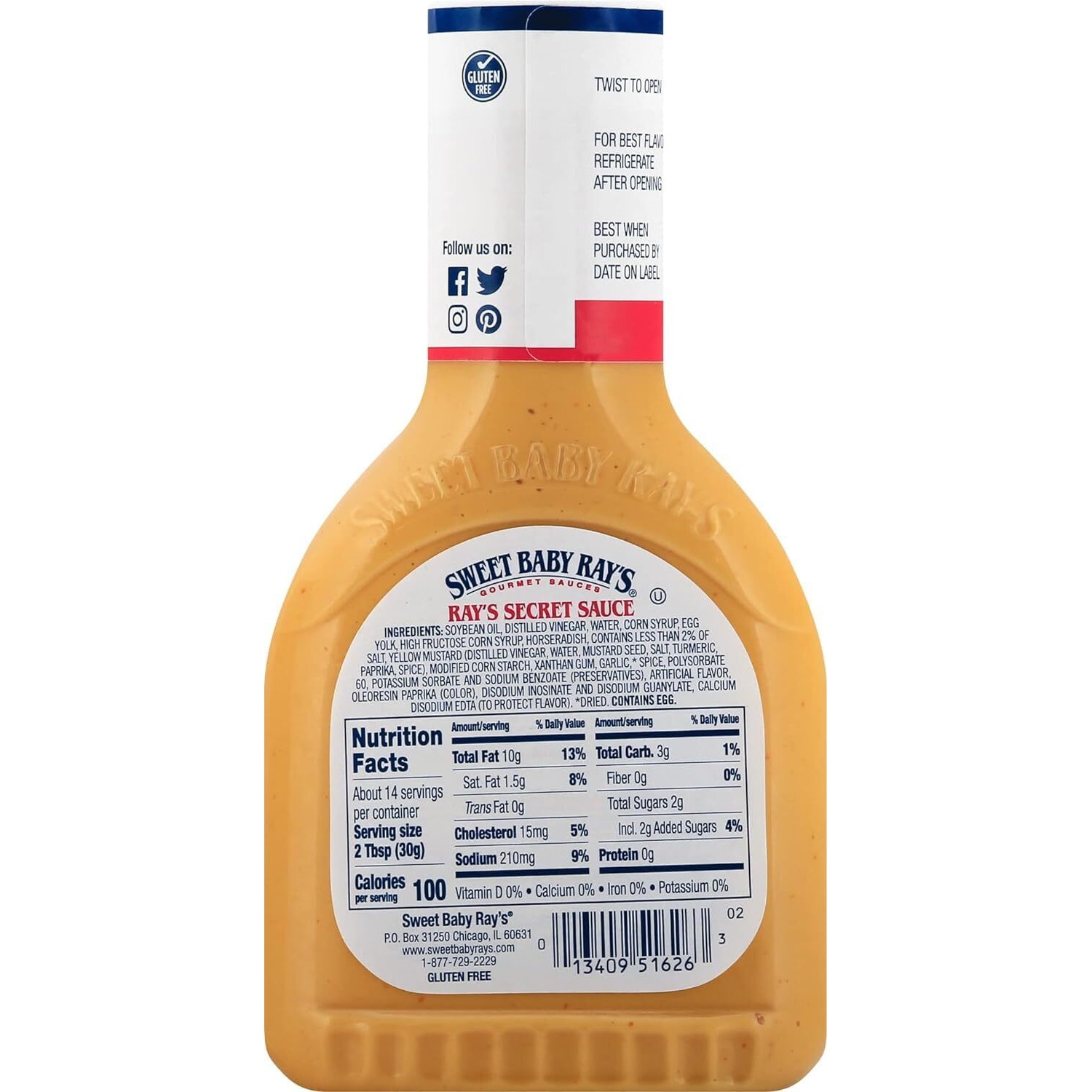Sweet Baby Rays Ray's Secret Sauce - Mild Blend Of Horseradish And Spice, Perfect For Dipping - 14 Oz. - Pack Of 3 - Includes Sweet Baby Ray's Sticker