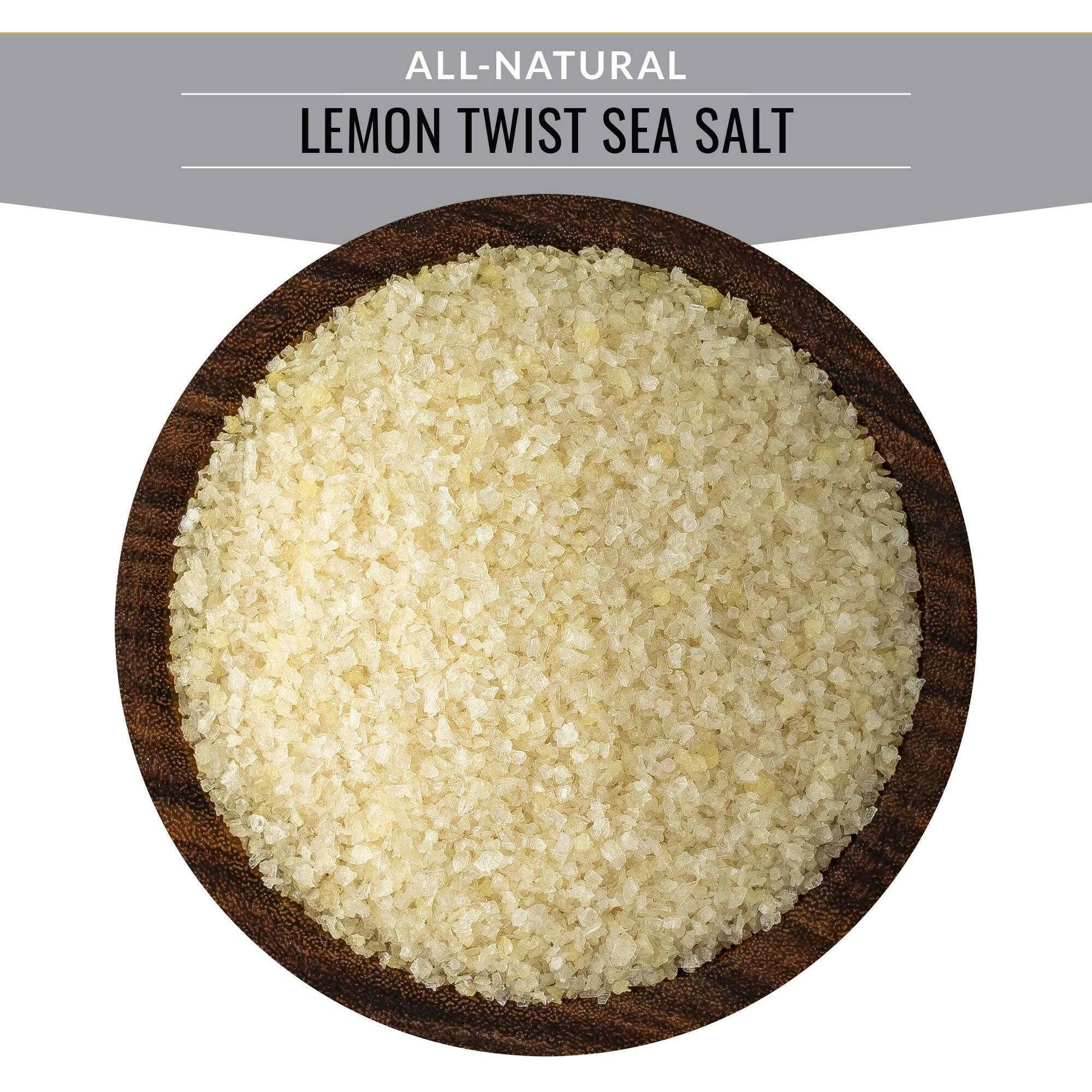 Artisan Salt Company Fusion Naturally Flavored Lemon Twist Sea Salt, Zip-Top Pouch, 3.5 Ounce