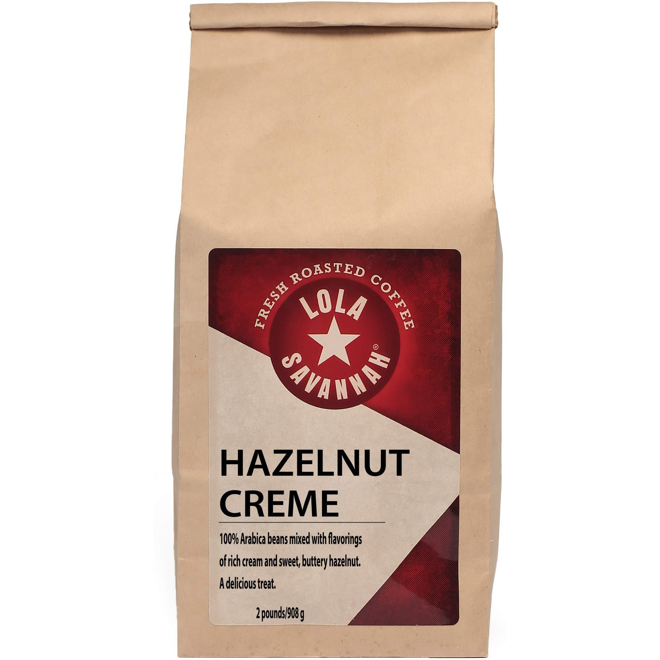 Lola Savannah Hazelnut Crme Whole Bean Caffeinated Coffee, 2Lb