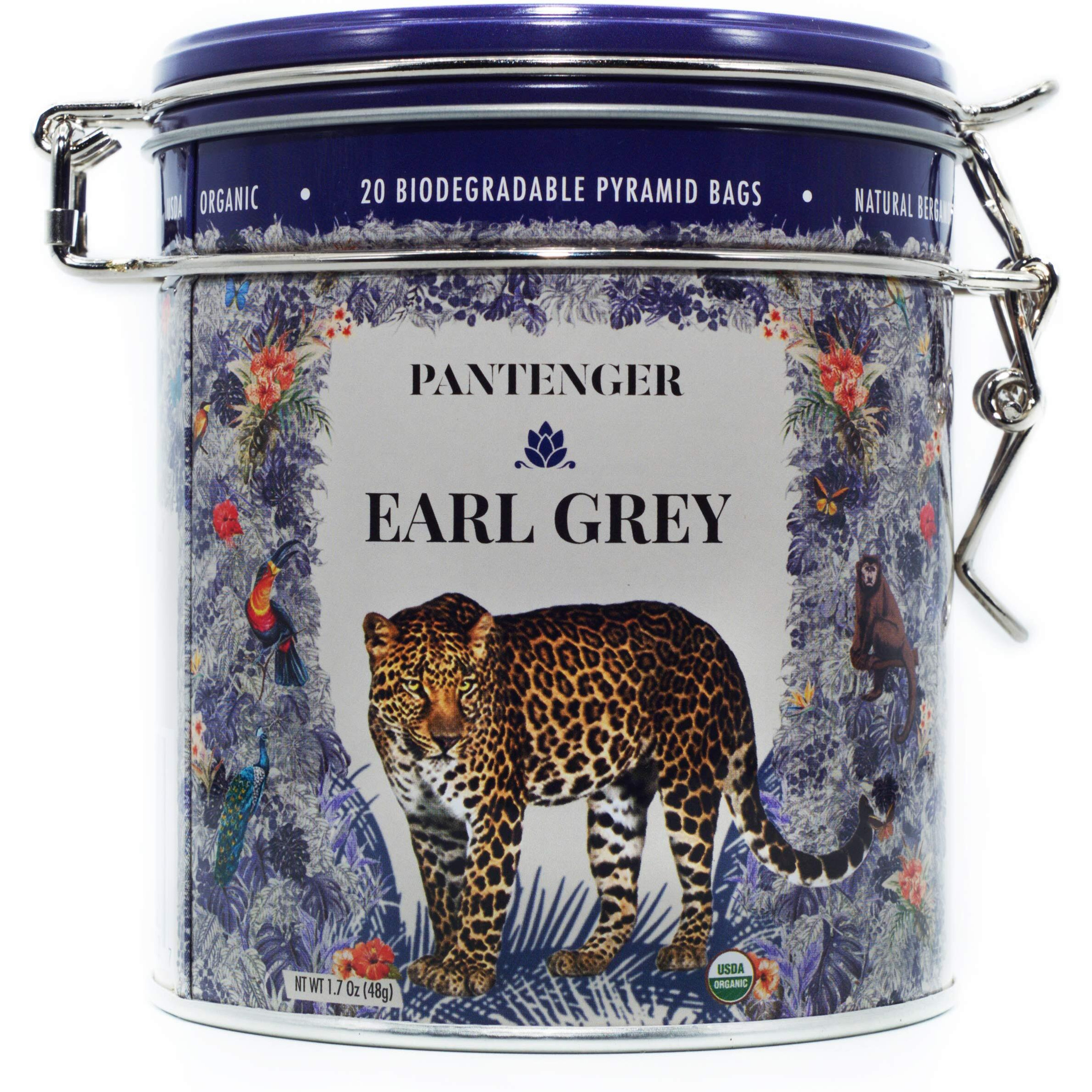 Pantenger Earl Grey Tea Bags | Organic Tea | Finest Ceylon Black Tea Leaves With Bergamot Essential Oil. Black Tea Bags. 20 Sachets. Packed In Usa.