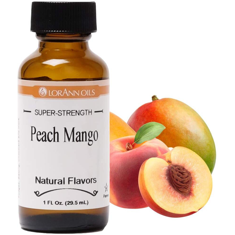Lorann Peach Mango Ss Flavor, 1 Ounce Bottle