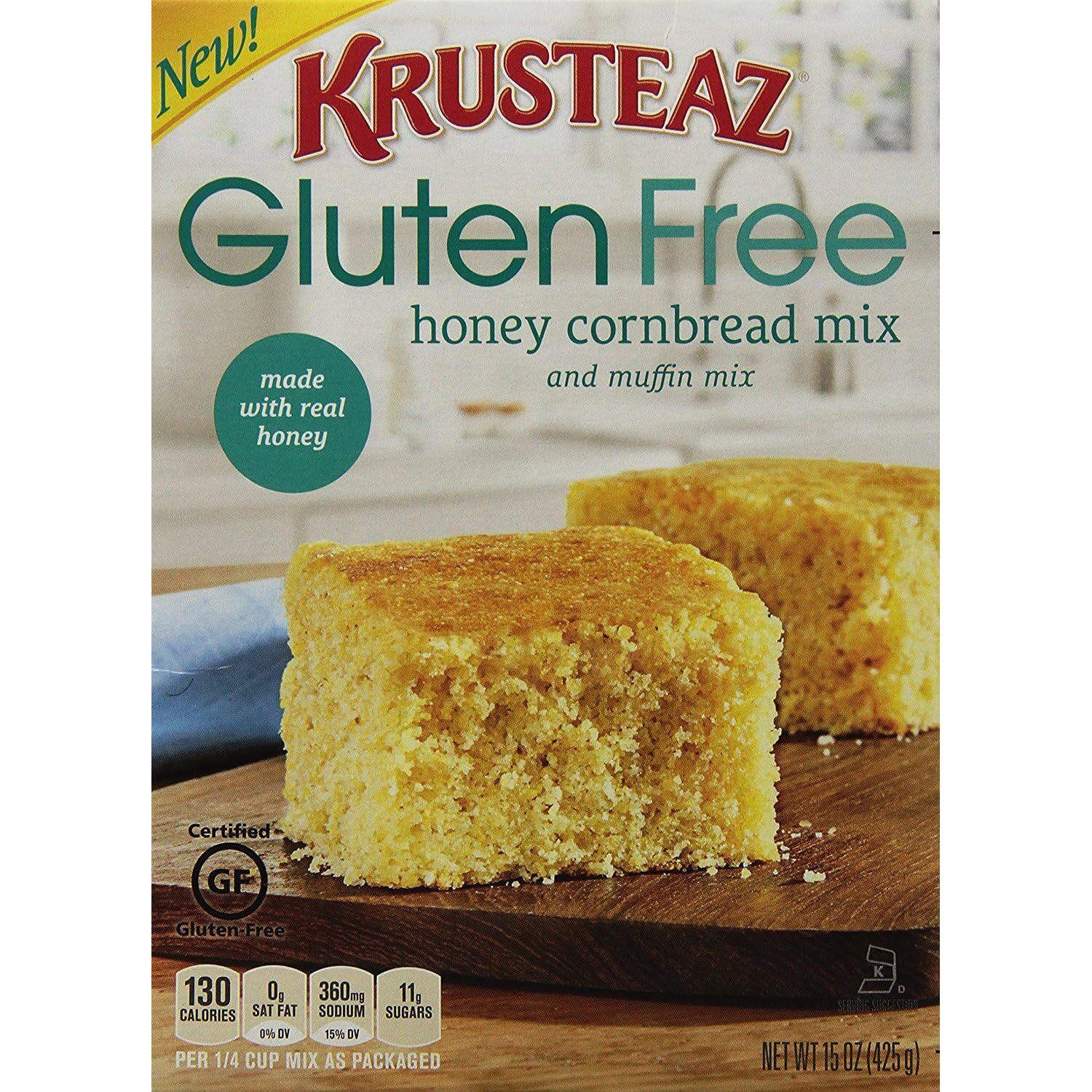 Gluten Free Honey Cornbread Mix And Muffin Mix (Pack Of 2)