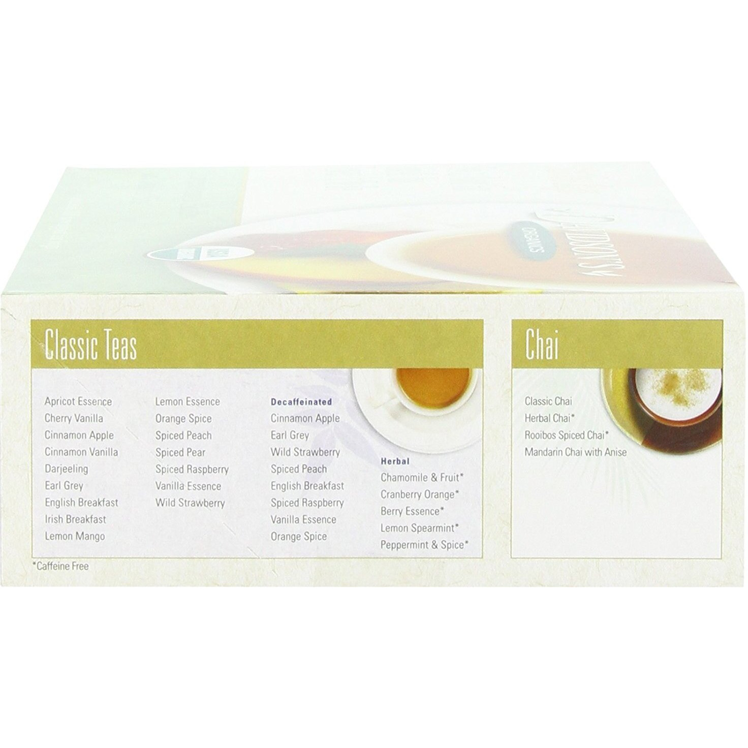 Davidson's Organics, White Peony, 100-Count Unwrapped Tea Bags