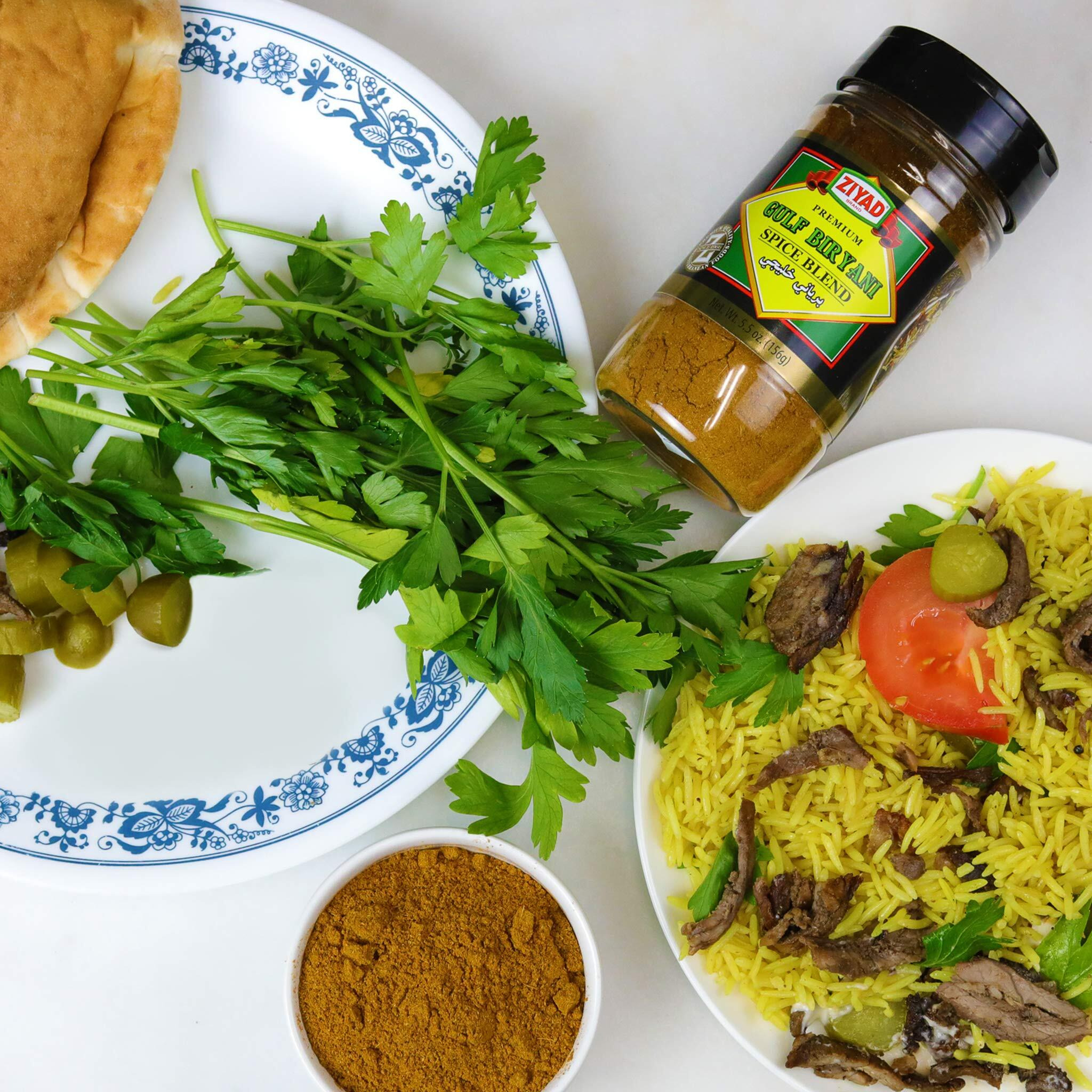 Ziyad Shaker Premium Gulf Biryani Blend, Flavorful Spices, No Additives, No Preservatives, No Salt, No Msg, 5.5 Oz