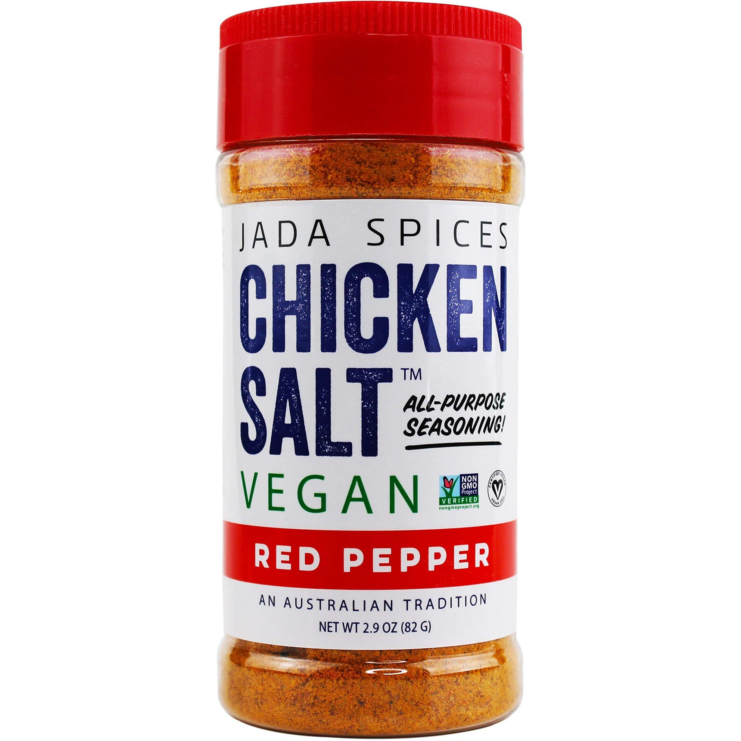 Jada Spices Chicken Salt Spice And Seasoning - Red Pepper Flavor - Very Hot Vegan, Keto & Paleo Friendly - Perfect For Cooking, Bbq, Grilling, Rubs, Popcorn And More - Preservative & Additive Free