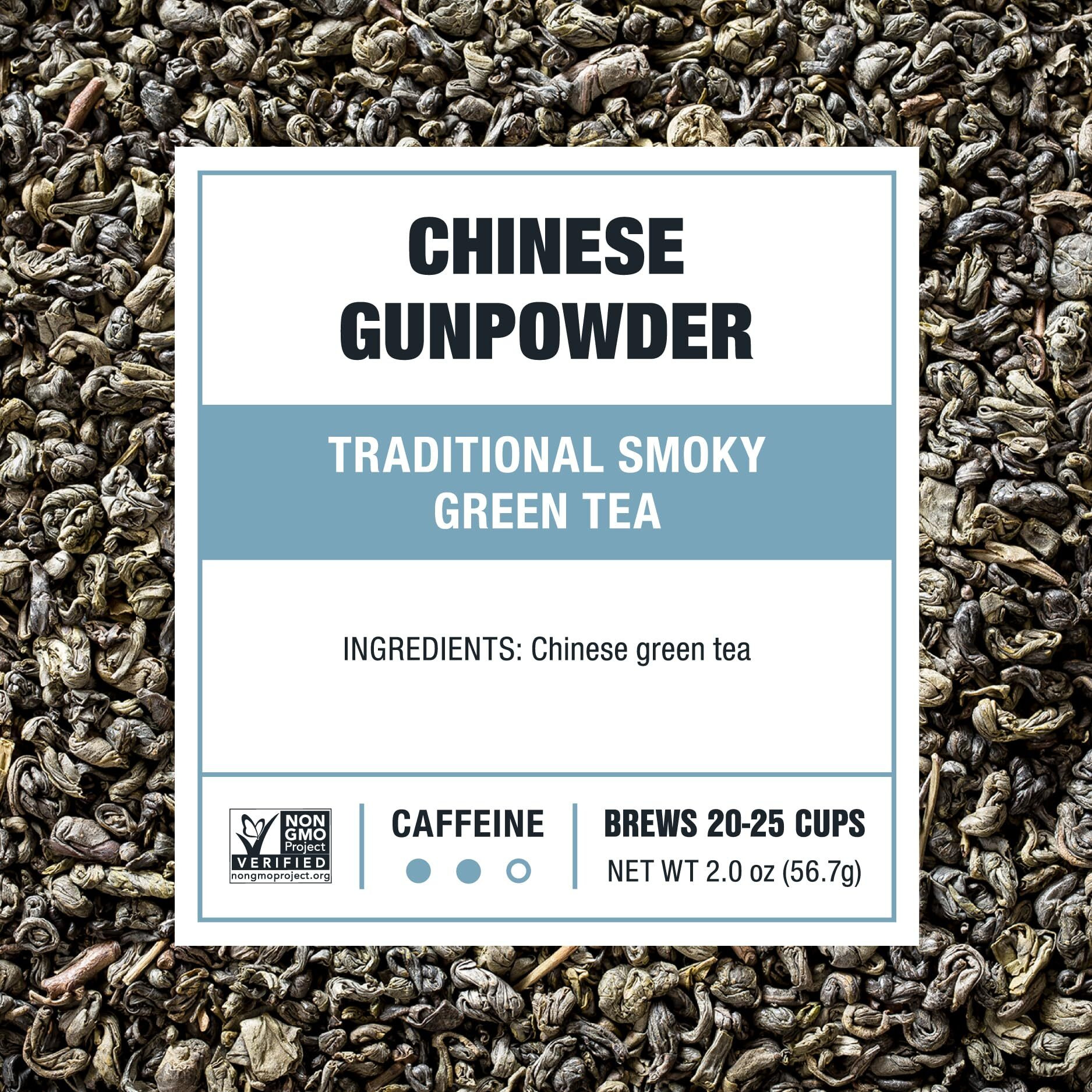 Tiesta Tea - Chinese Gunpowder | Traditional Smoky Green Tea | Premuim Aromatic Loose Leaf Tea Blend | Medium Caffeinated Green Tea | Make Hot Or Iced Tea & Up To 25 Cups - 2 Ounce Resealable Pouch