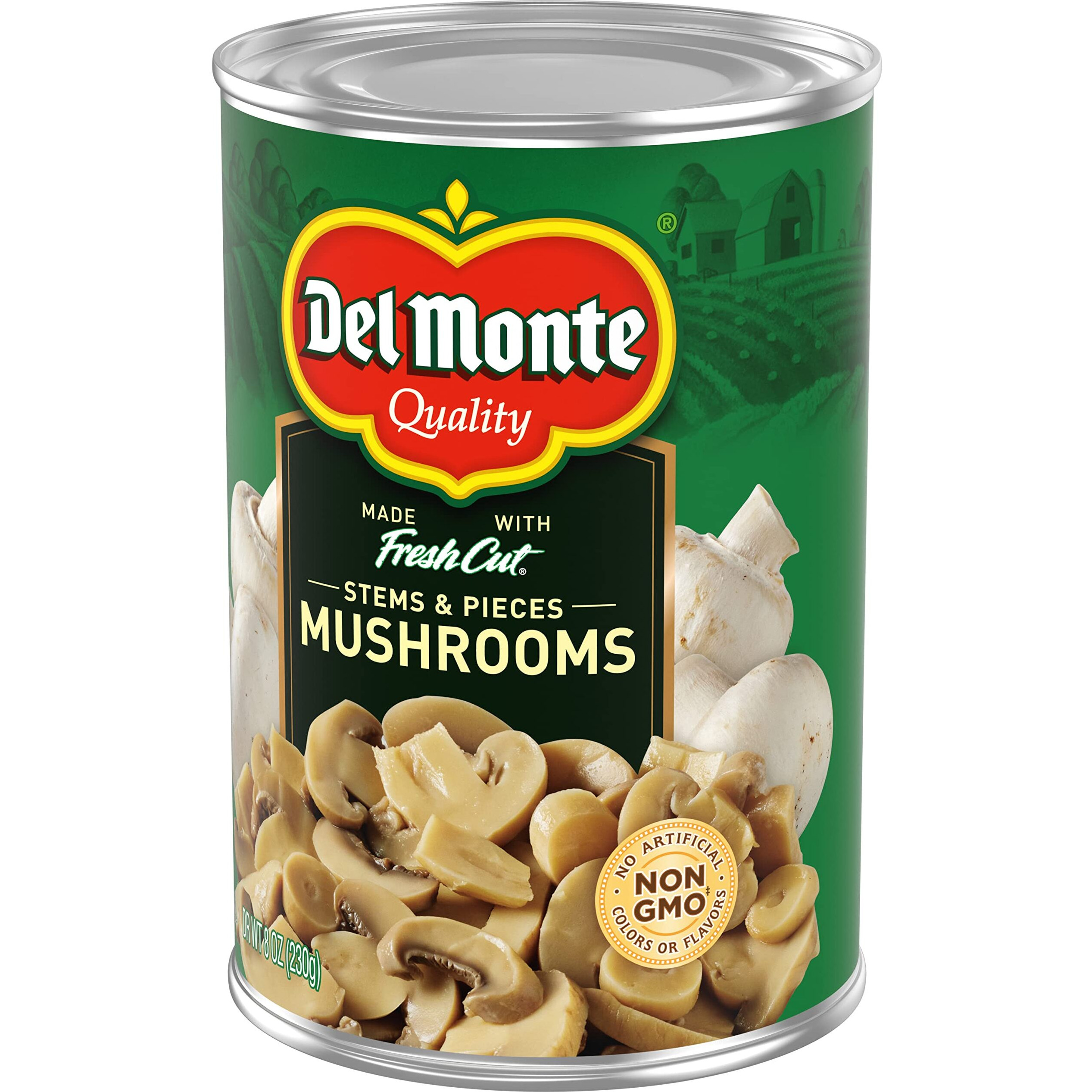 Del Monte Mushrooms Stems And Pieces 8 Oz. Can, 12 Pack