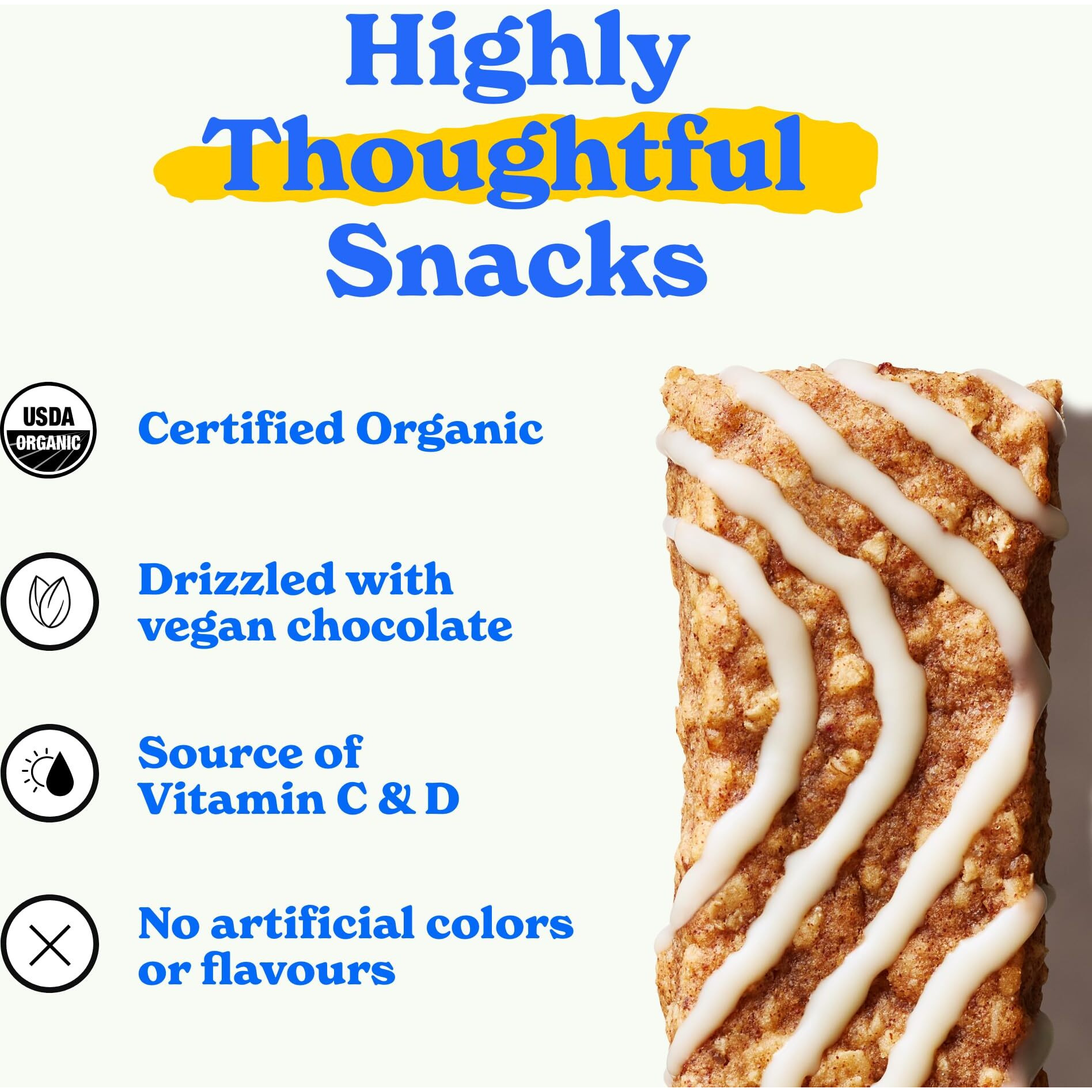 Madegood Mornings Soft Baked Breakfast Bars, Cinnamon Bun 1.06 Oz (30 Count) Gluten Free Snacks