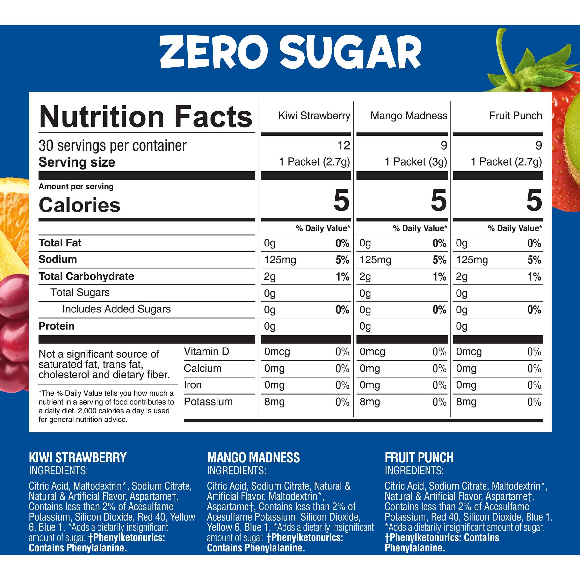 Snapple Powder Drink Mix Variety Pack - 30 Powder Sticks | Assorted Flavors, Zero Sugar | On-The-Go Hydration For Refreshing Beverages