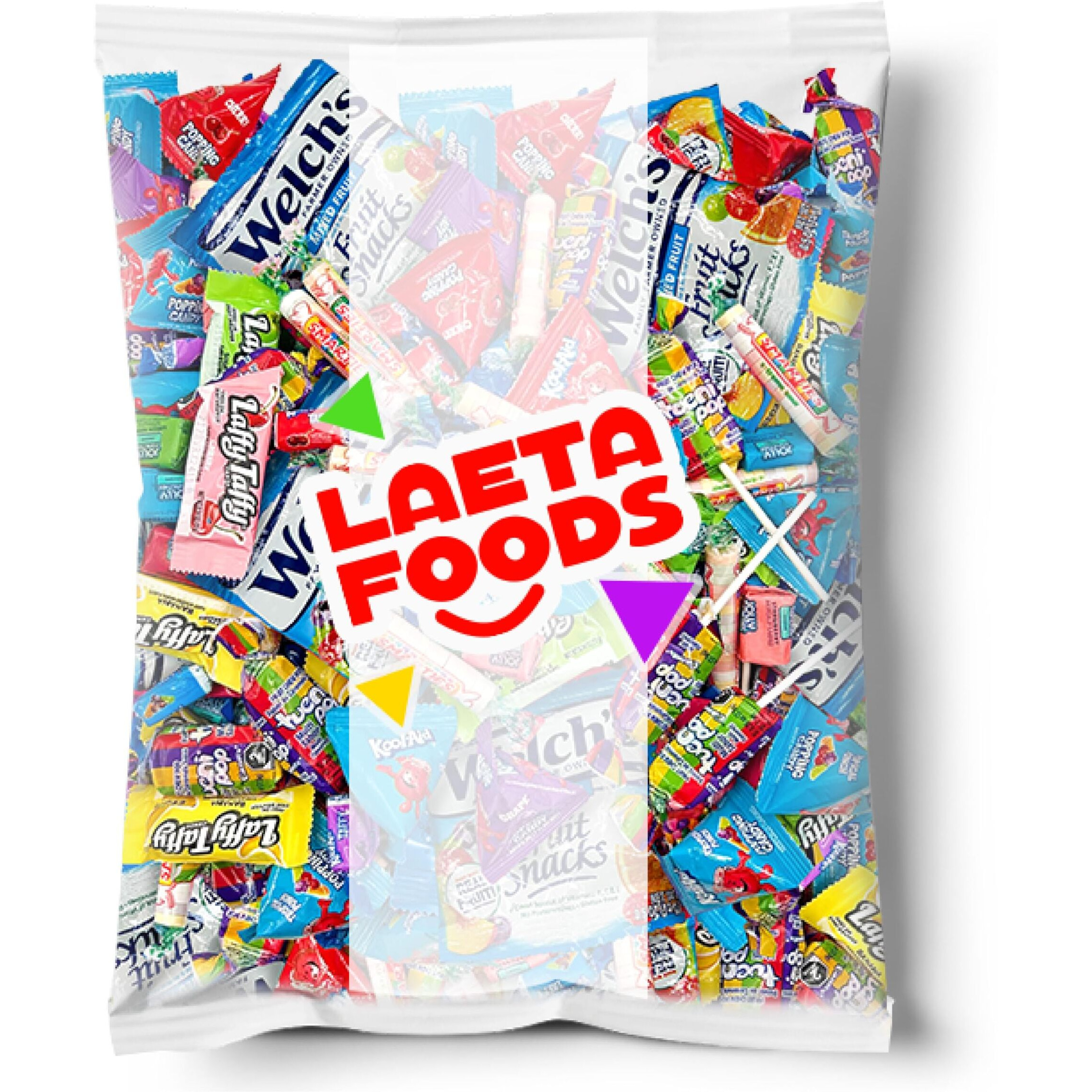 Halloween Party Candy Mix - Pinata Stuffers - Smarties, Kool-Aid, Tueni Pops, Fruit Chews (3 Pound Bag - Approx. 220 Count)
