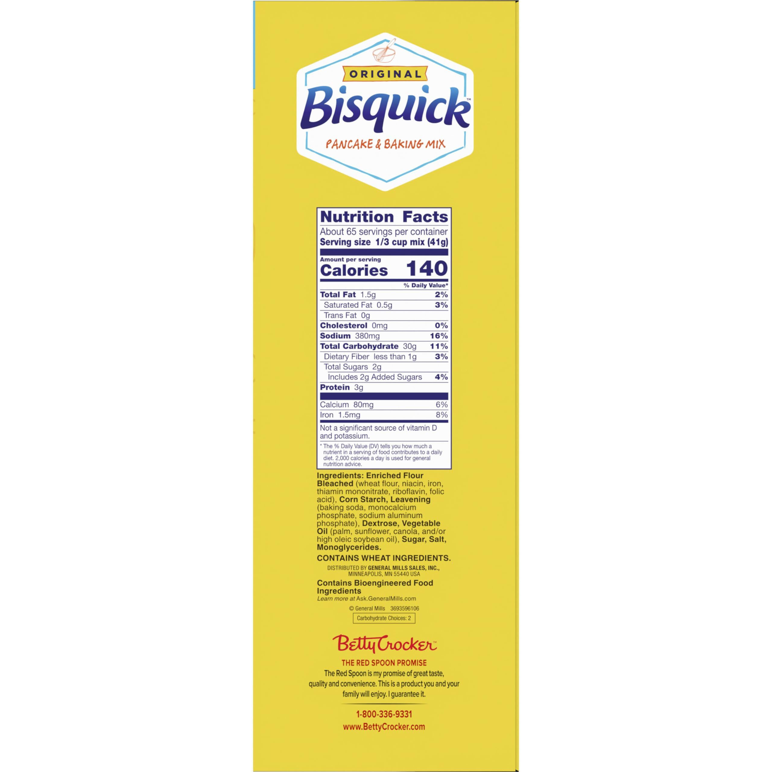 Betty Crocker Bisquick Original Pancake & Baking Mix, Giant Size, 96 Oz